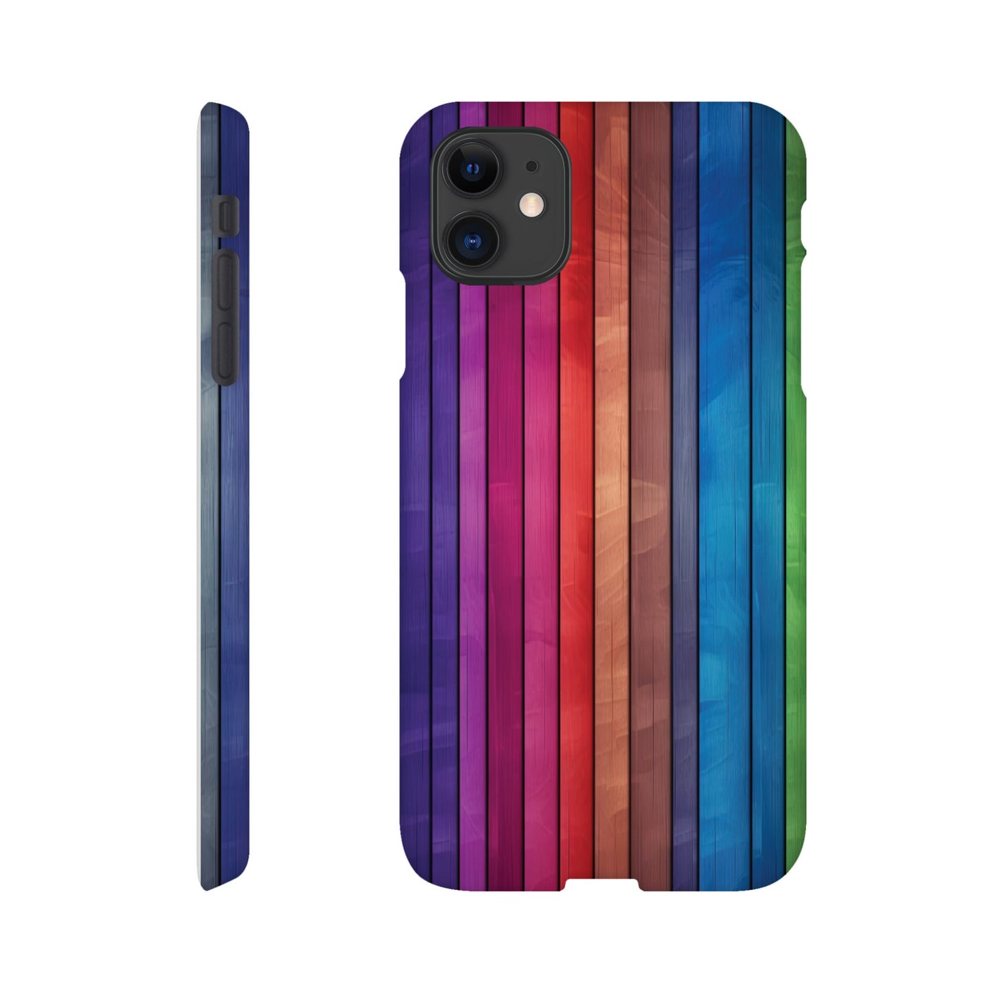 Rainbow Wood I Slim Phone Case - iPhone