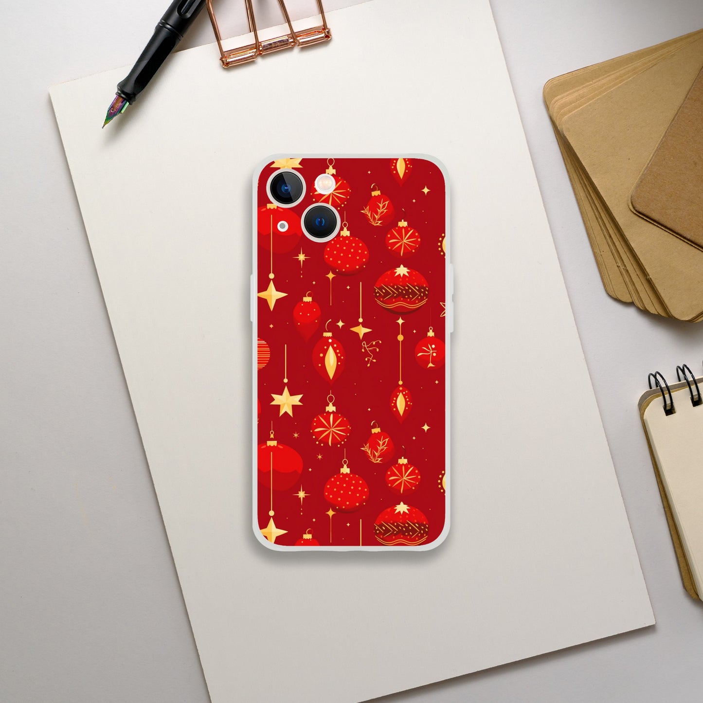 Christmas Baubles | Festive | Flexi Phone Case - iPhone