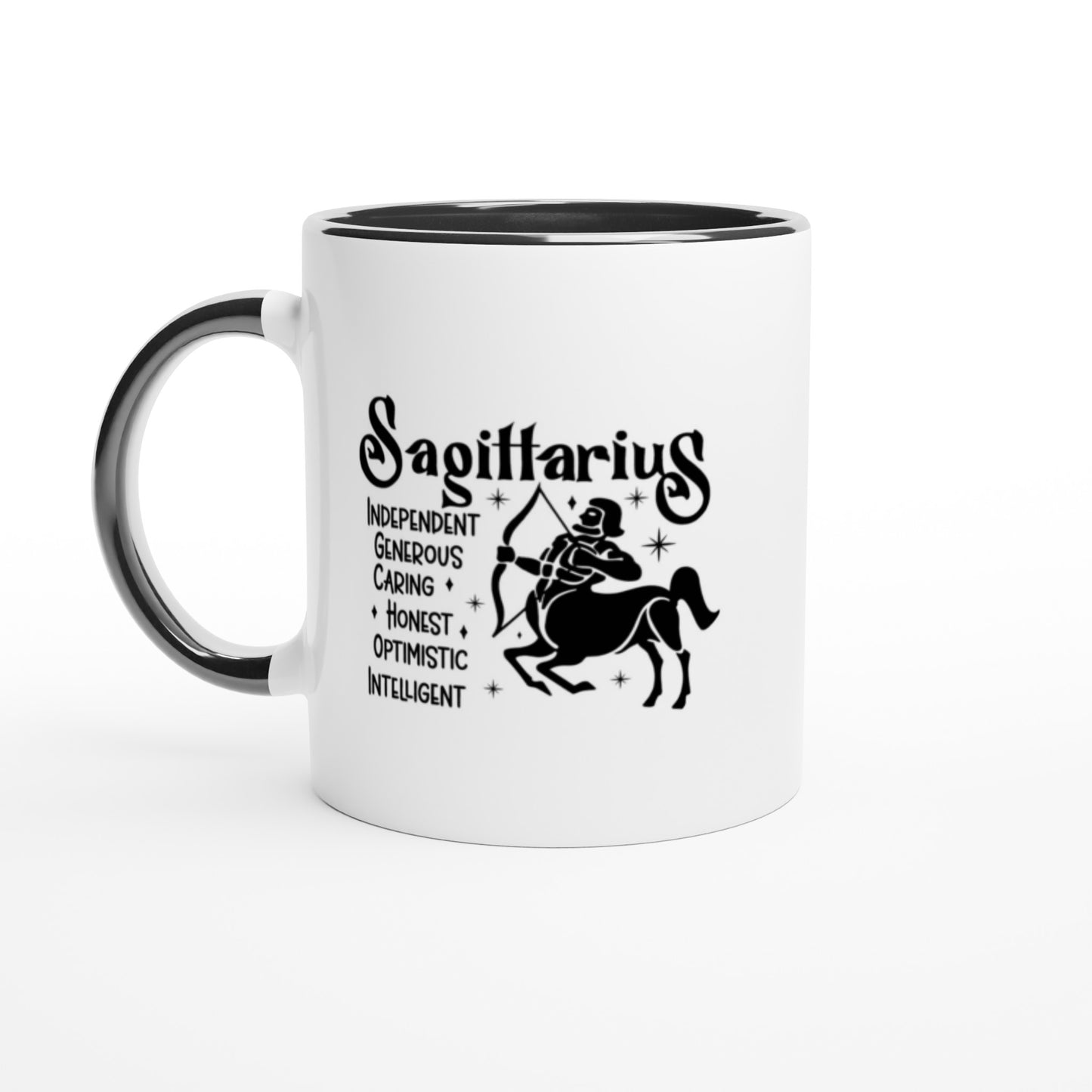 Sagittarius | Zodiac Sign | White  Ceramic 11ozMug | Color Inside