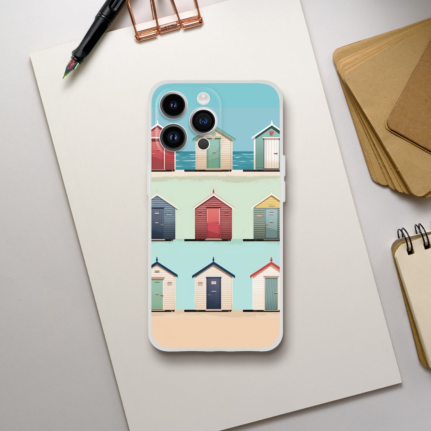 Bright Brighton Beach Huts | Flexi Case iPhone