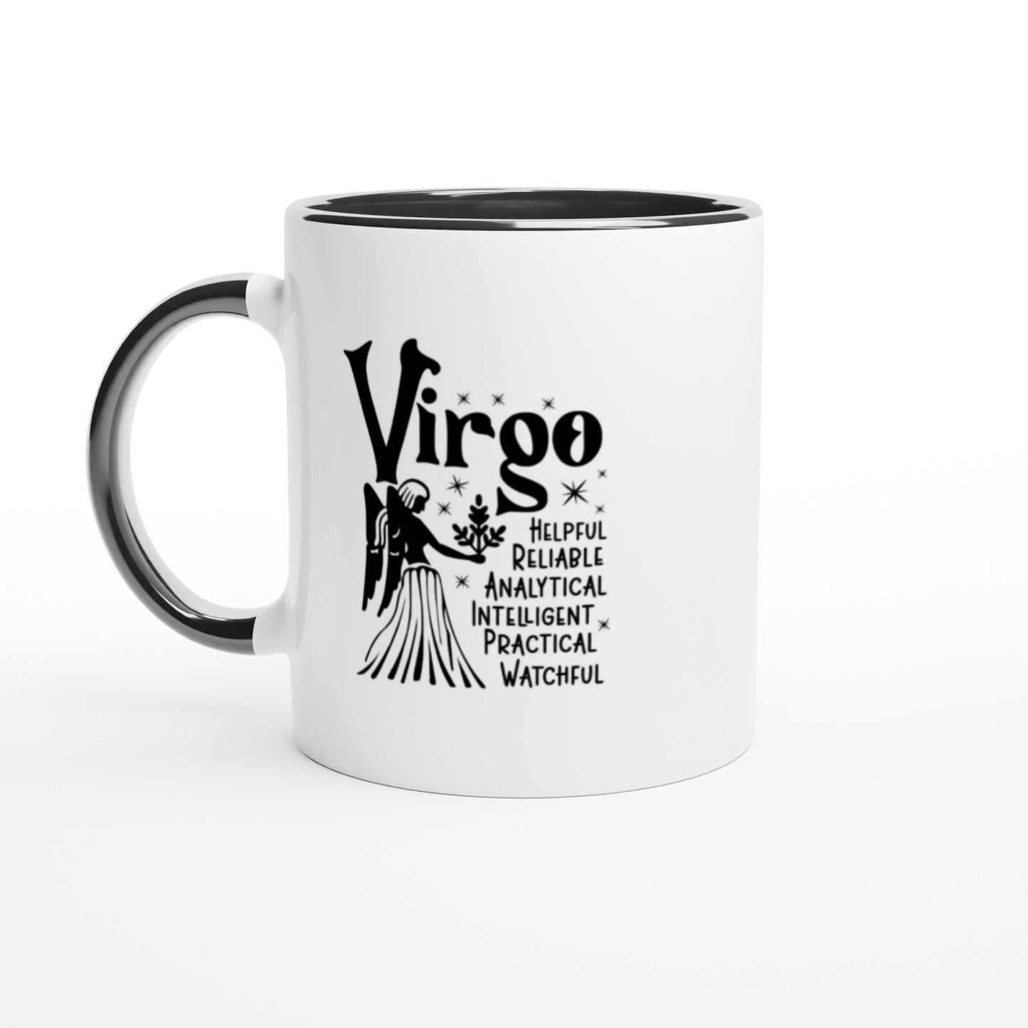 Virgo | Zodiac Sign | White 11oz Ceramic Mug | Color Inside