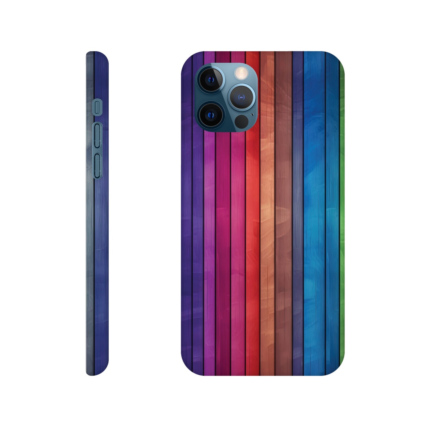 Rainbow Wood I Slim Phone Case - iPhone