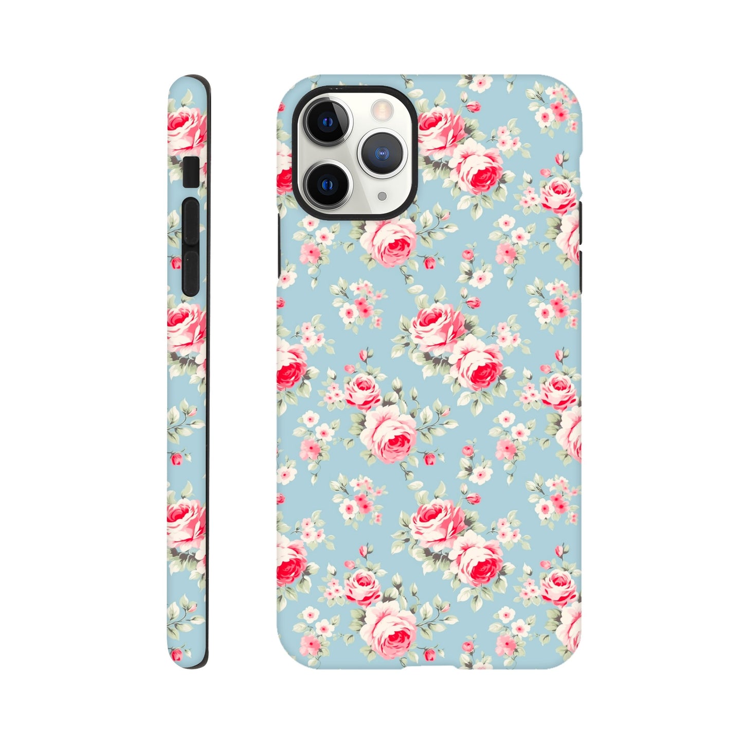 Shabby Chic Roses | Teal |Tough Phone Case - iPhone