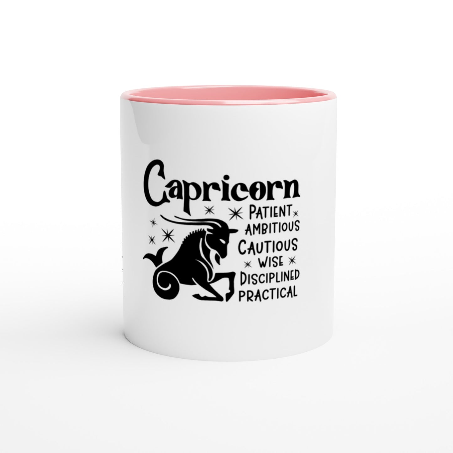 Capricorn | Zodiac Sign | 11oz White Ceramic Mug | Colour Inside