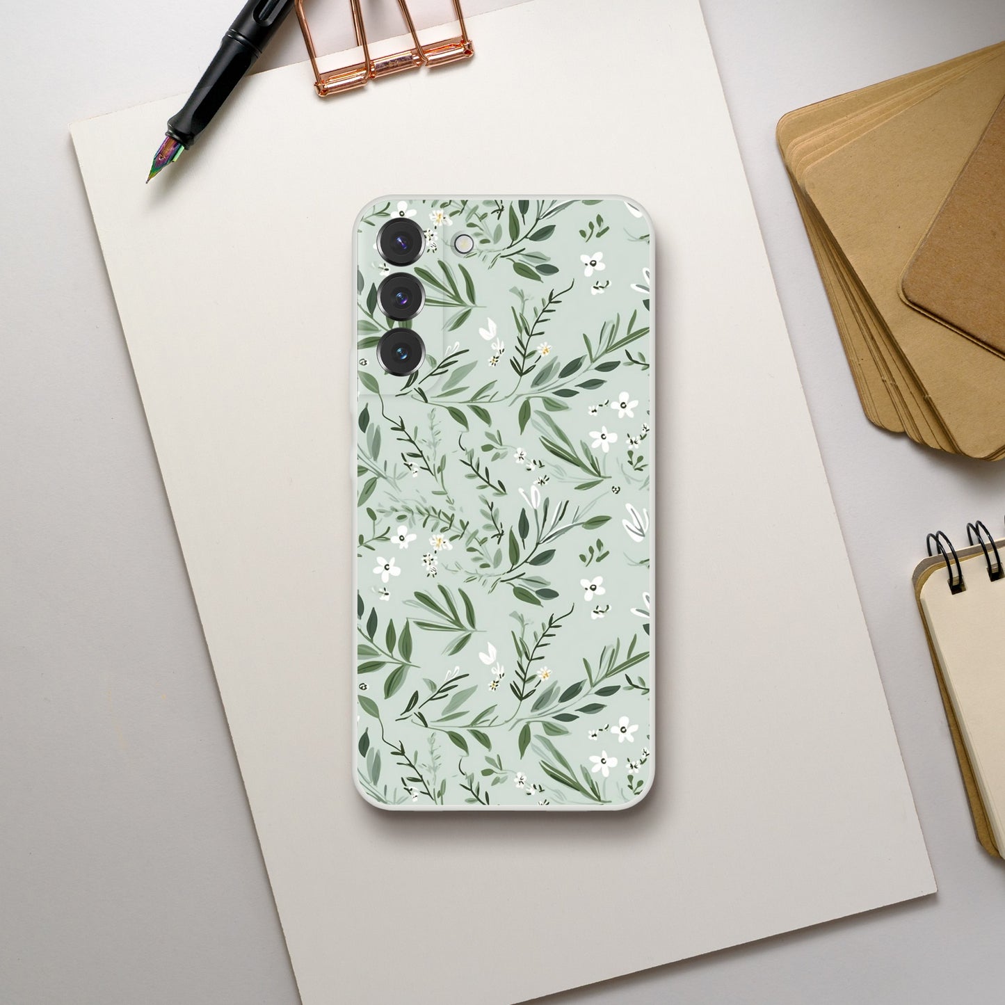 Mint and Ferns | Floral Phone Cover - Samsung Galaxy