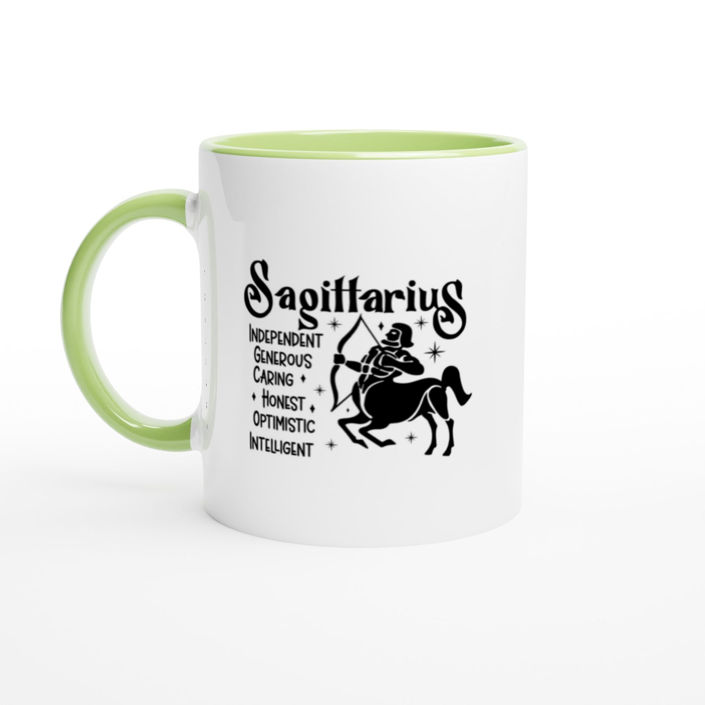 Sagittarius | Zodiac Sign | White  Ceramic 11ozMug | Color Inside