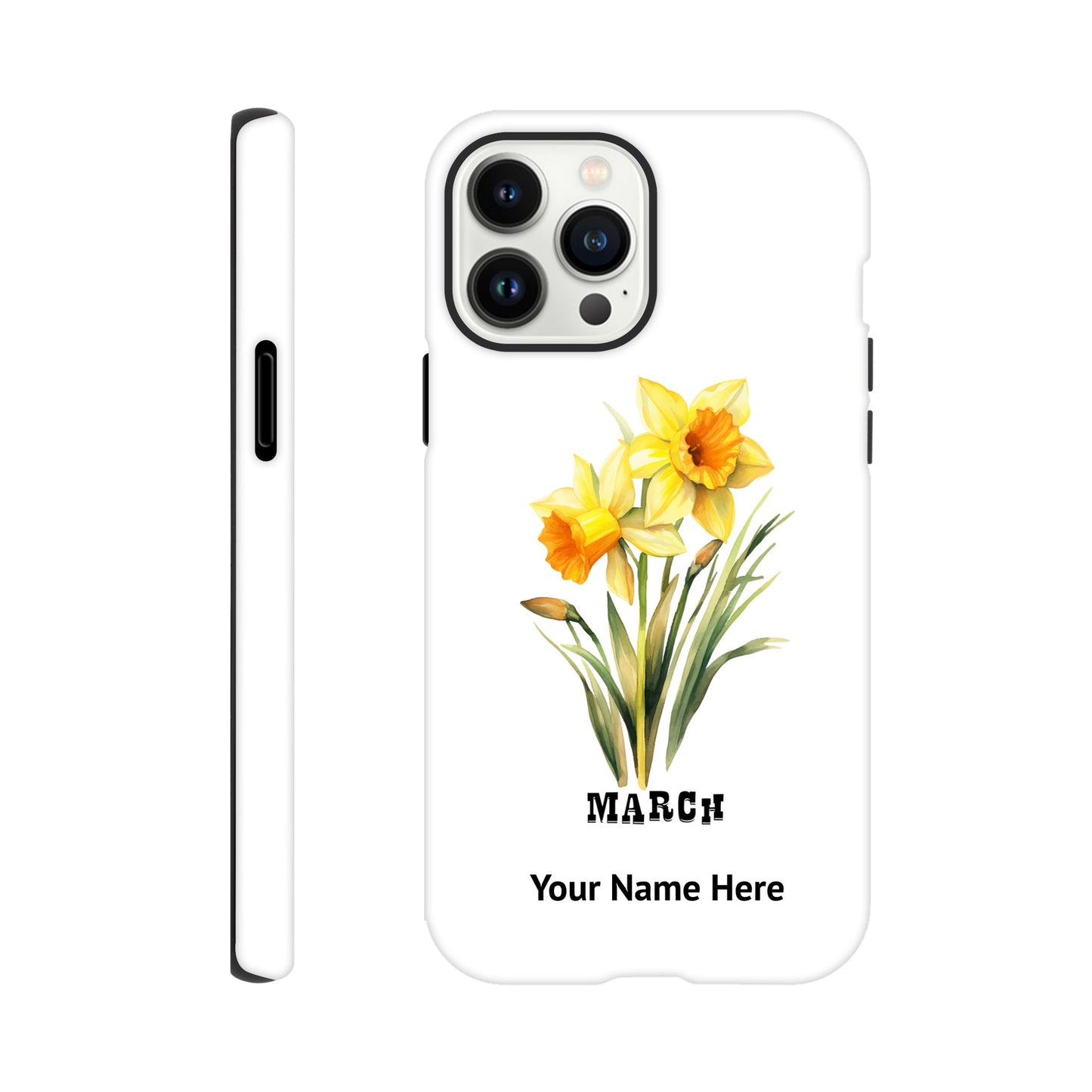 March, Birth Month Flower, Daffodil | Tough Phone Case iPhone