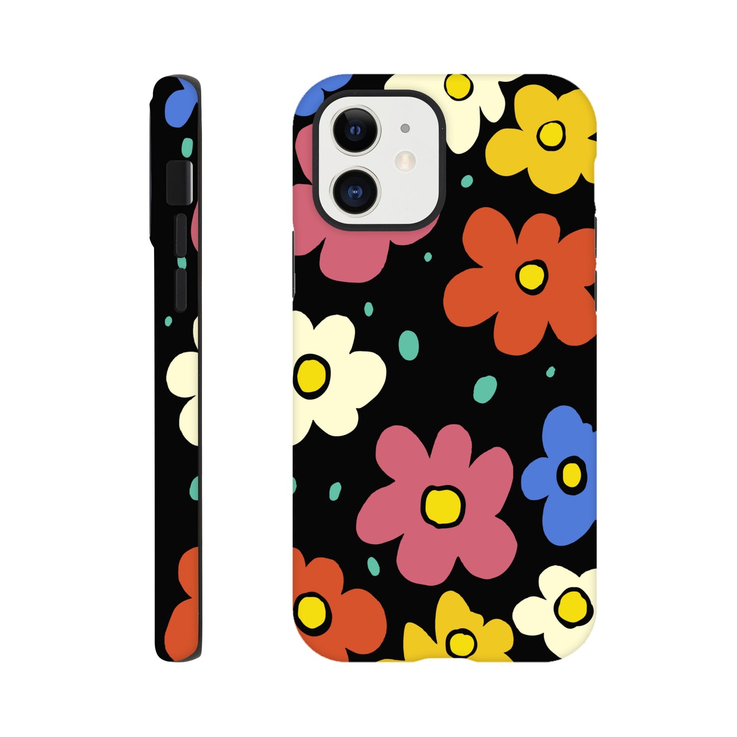 Retro Flowers | Tough Phone Case - iPhone