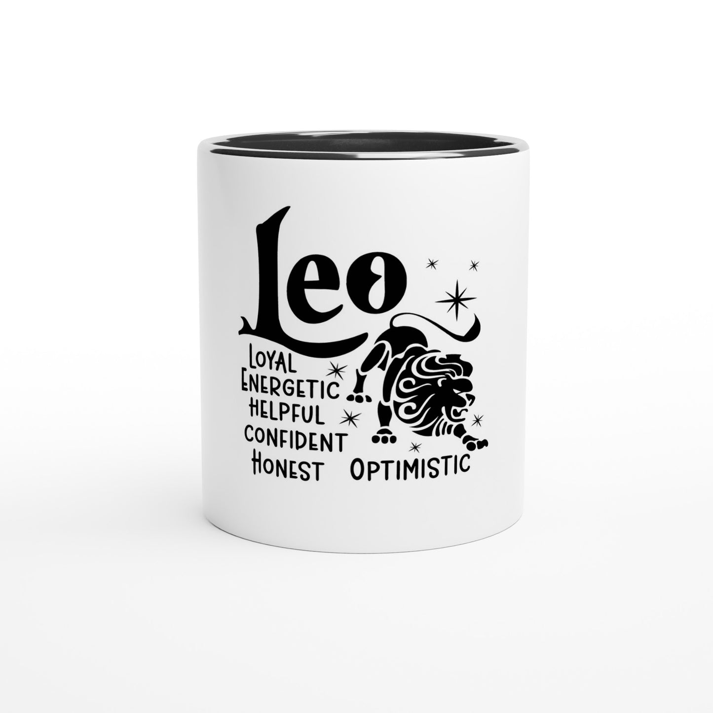 Leo | Zodiac Sign | White 11oz Ceramic Mug Color Inside