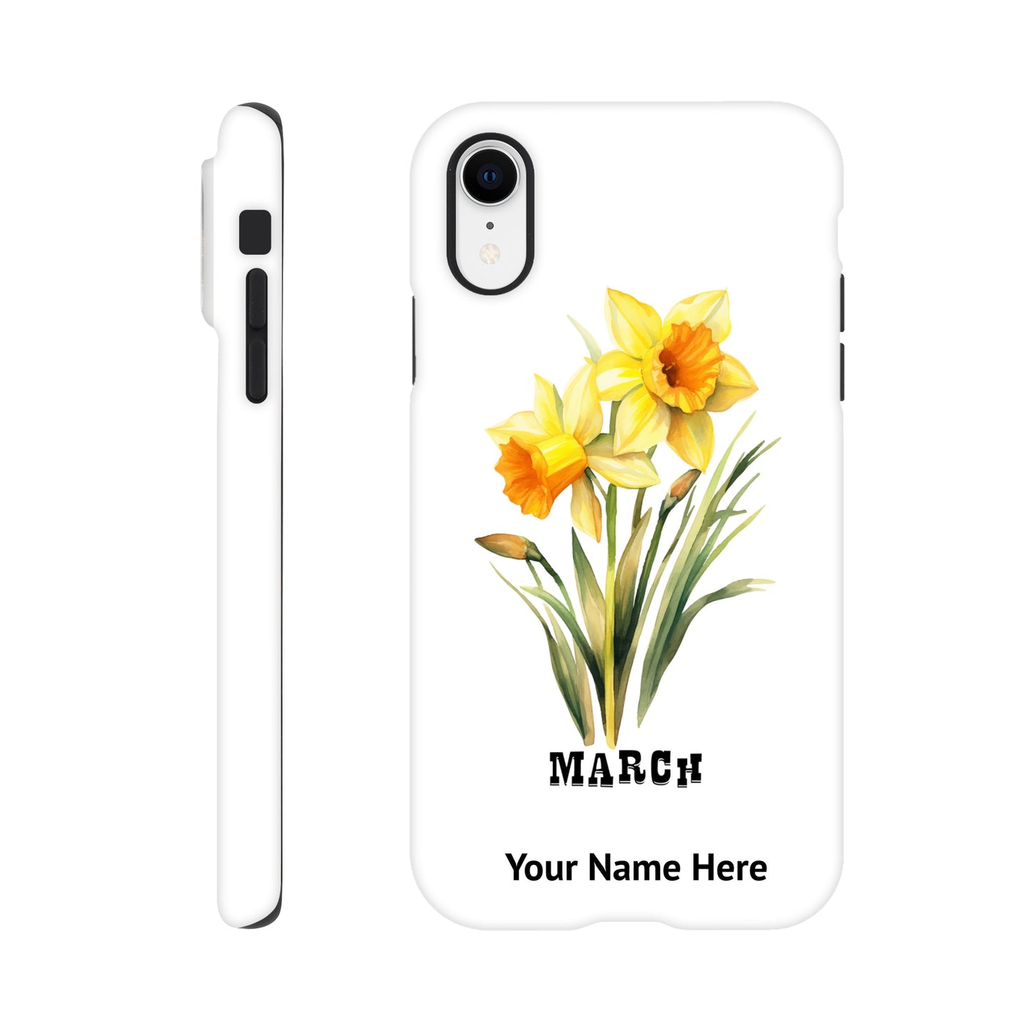 March, Birth Month Flower, Daffodil | Tough Phone Case iPhone