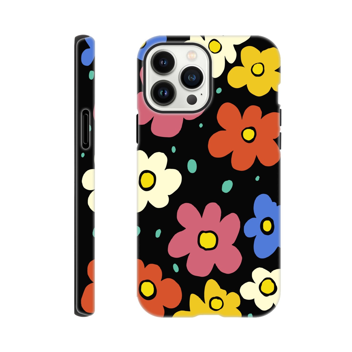 Retro Flowers | Tough Phone Case - iPhone