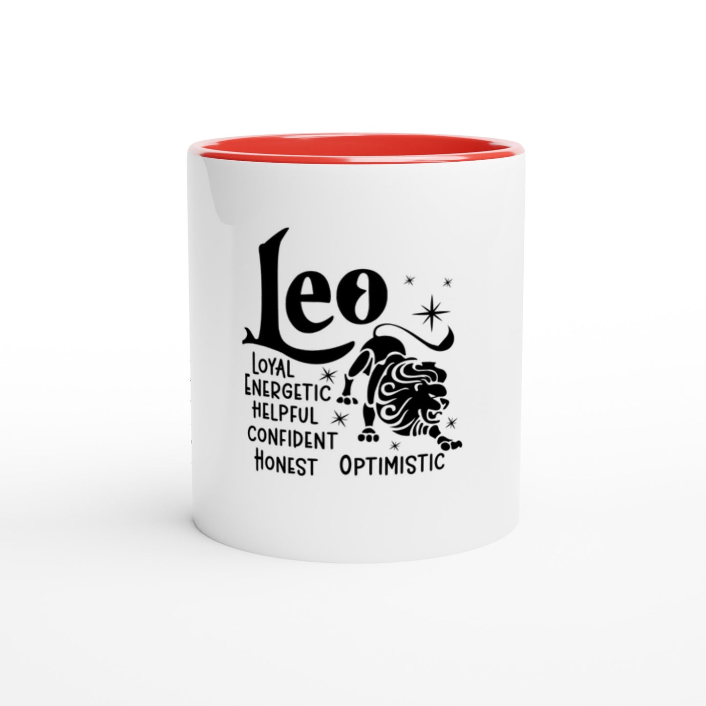 Leo | Zodiac Sign | White 11oz Ceramic Mug Color Inside