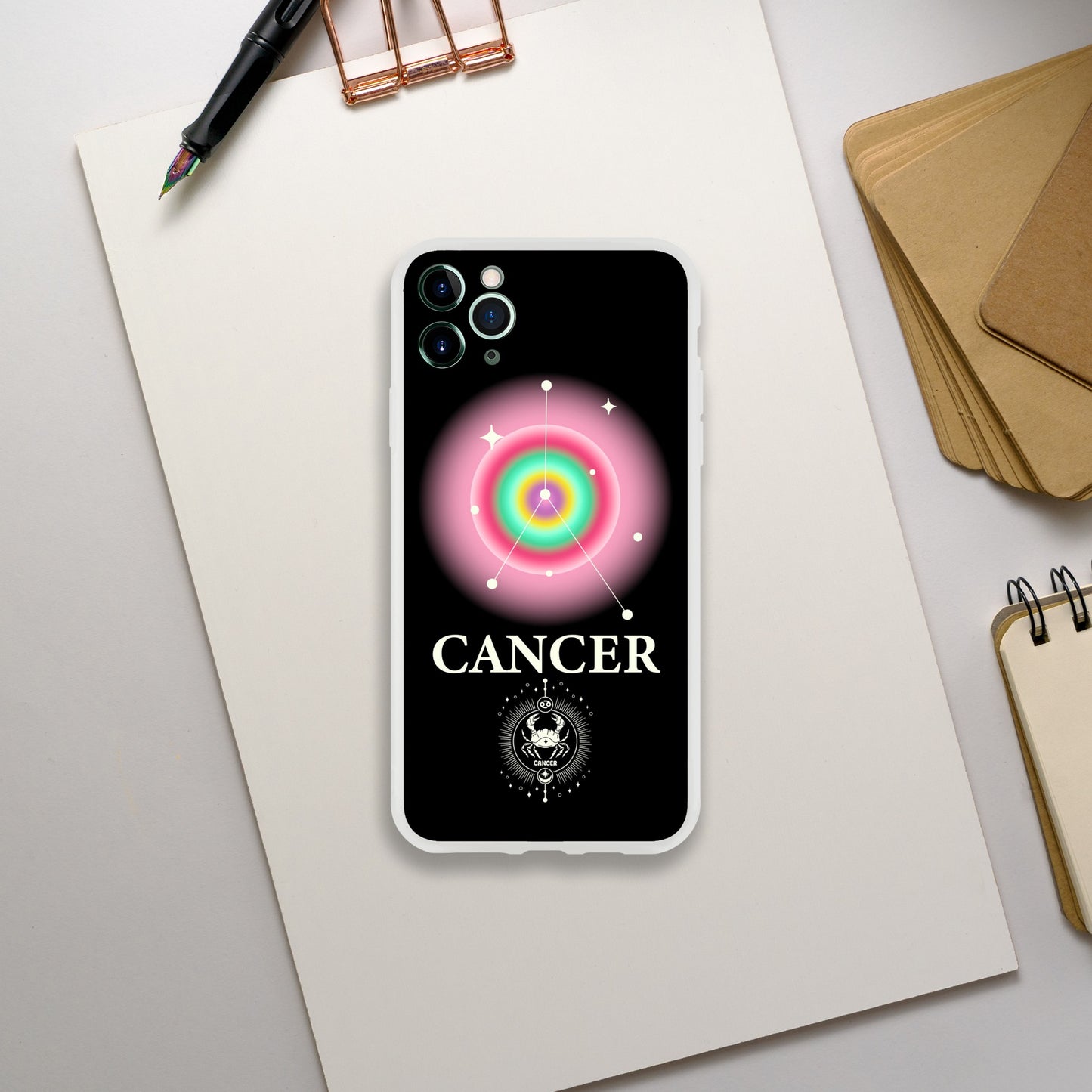 Cancer Zodiac Birthday Aura Flexi iPhone Cases