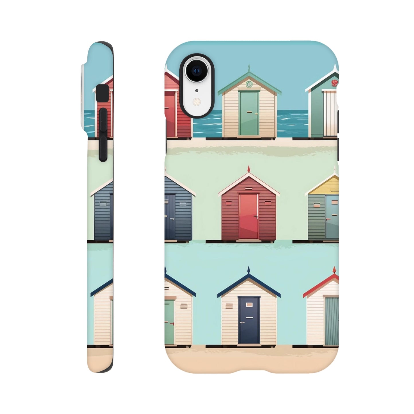 Bright Brighton Beach Huts | Tough Case iPhone