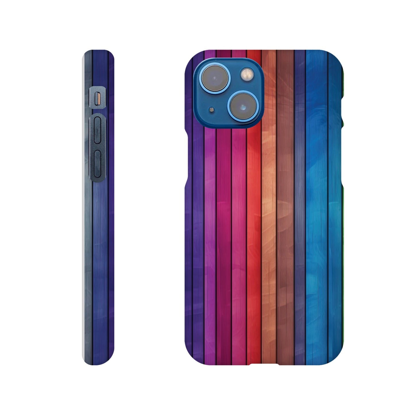 Rainbow Wood I Slim Phone Case - iPhone