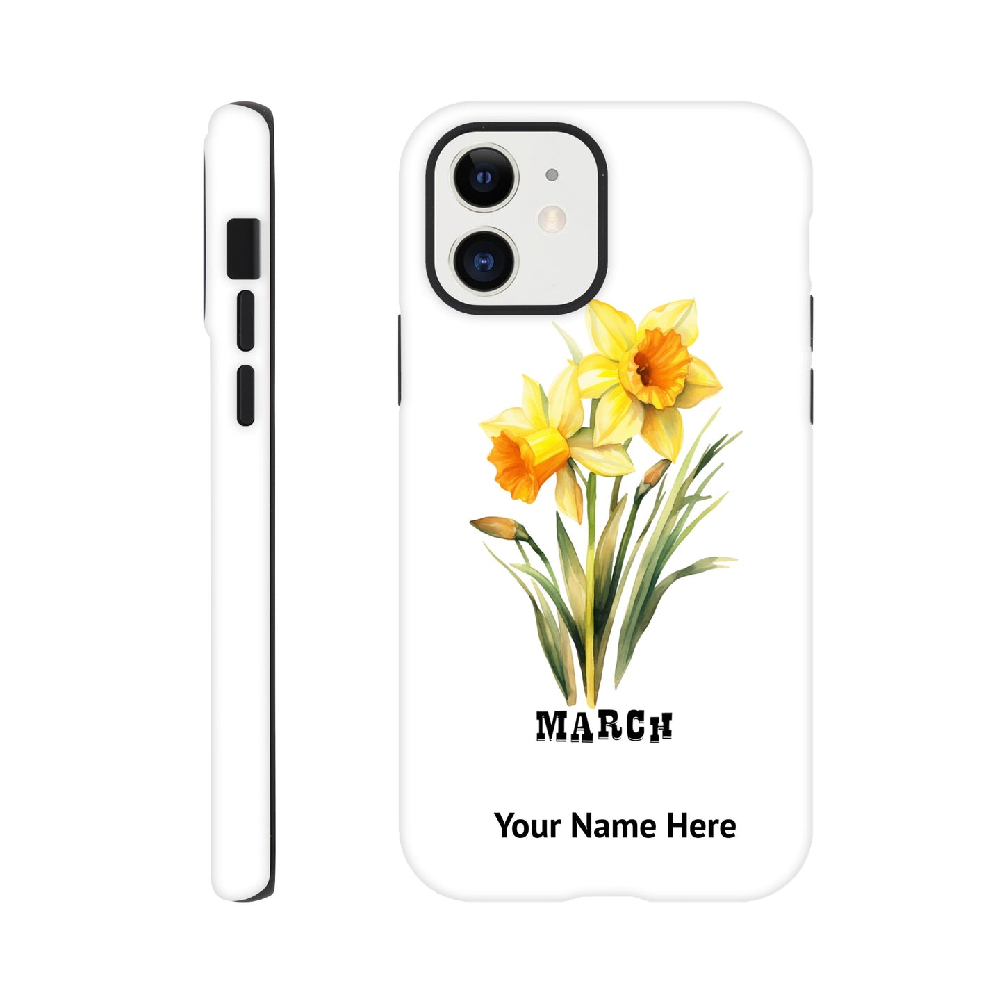 March, Birth Month Flower, Daffodil | Tough Phone Case iPhone