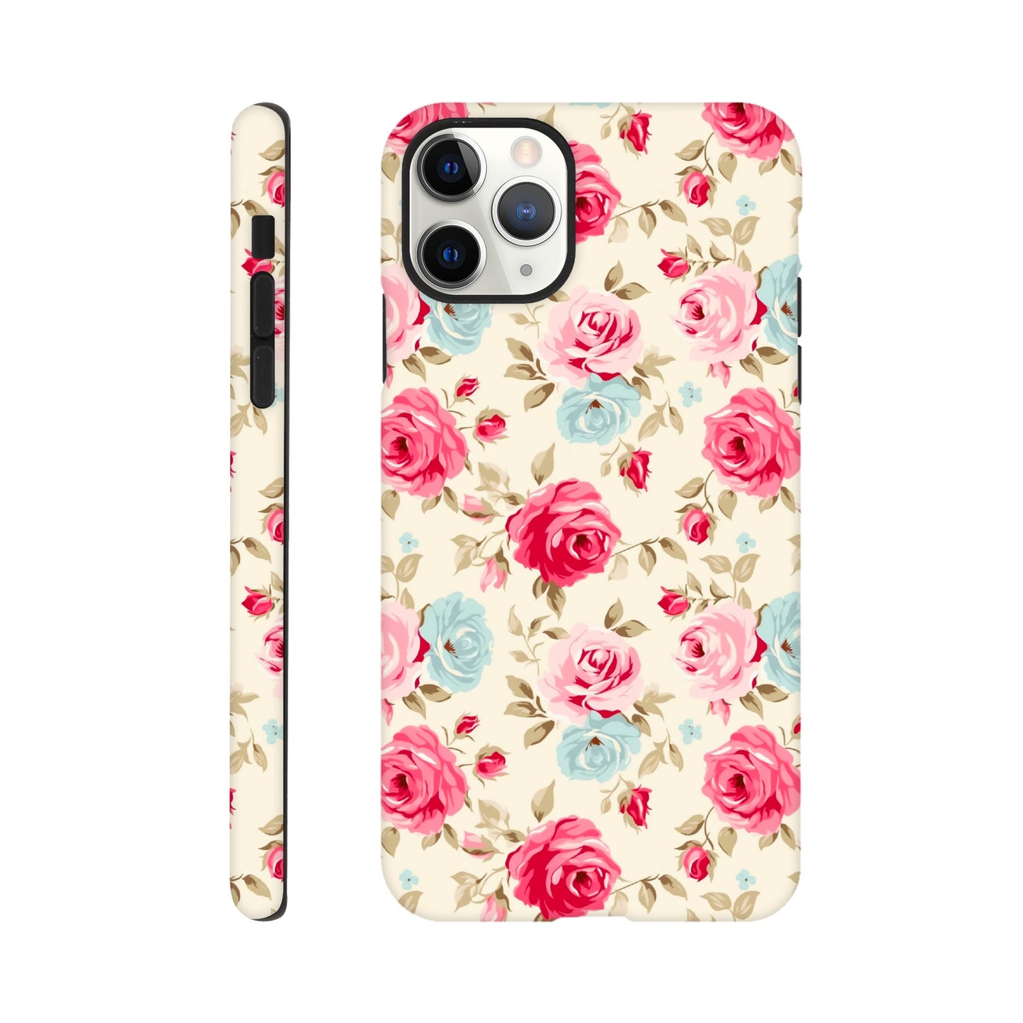 Cream And Pink Roses | Cream | Tough Phone Case - iPhone