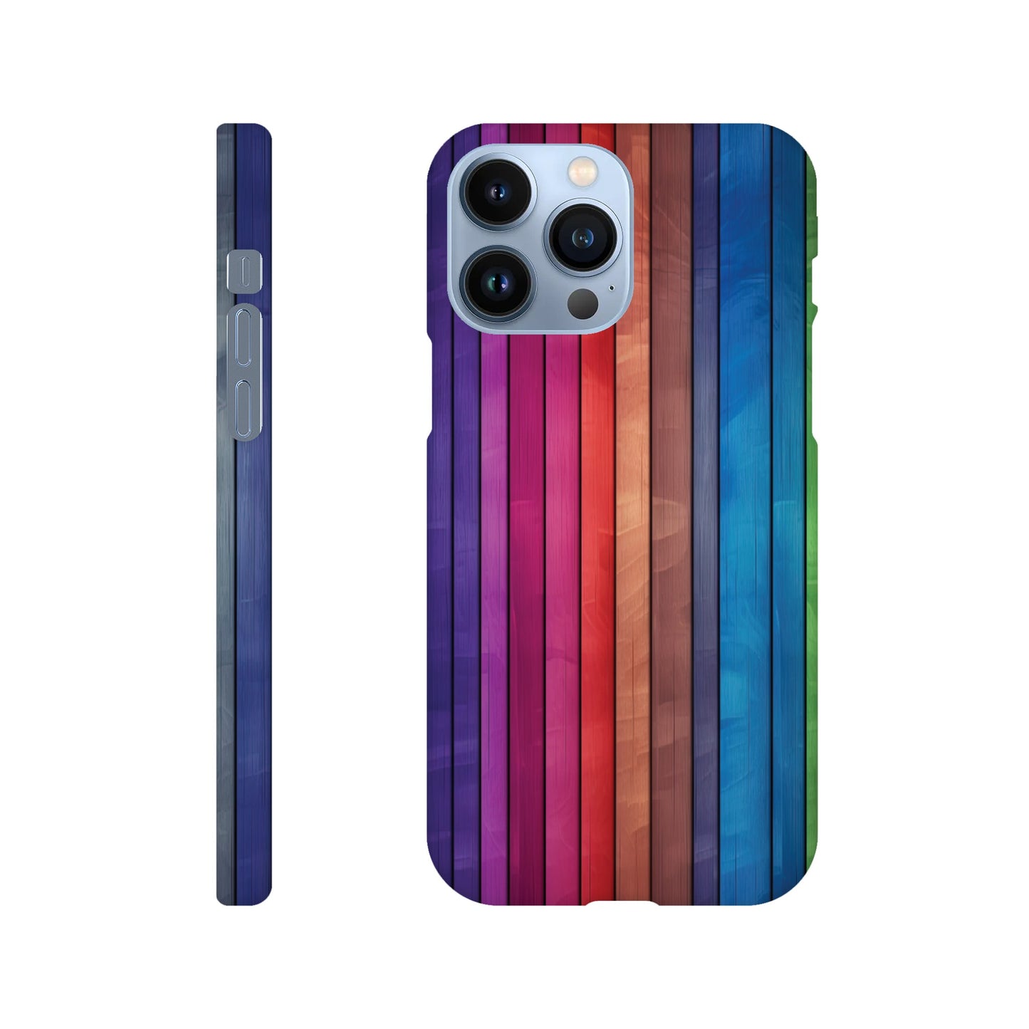 Rainbow Wood I Slim Phone Case - iPhone