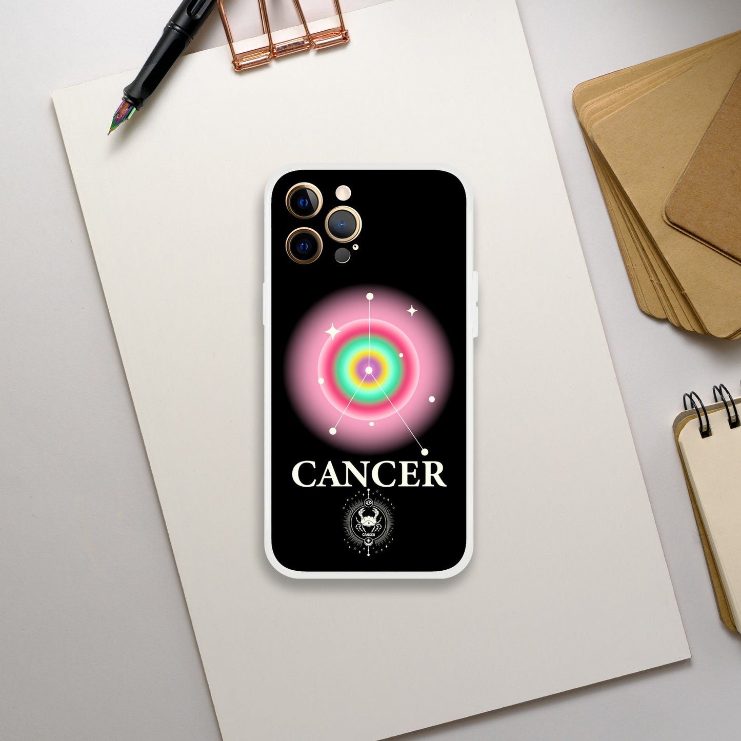 Cancer Zodiac Birthday Aura Flexi iPhone Cases