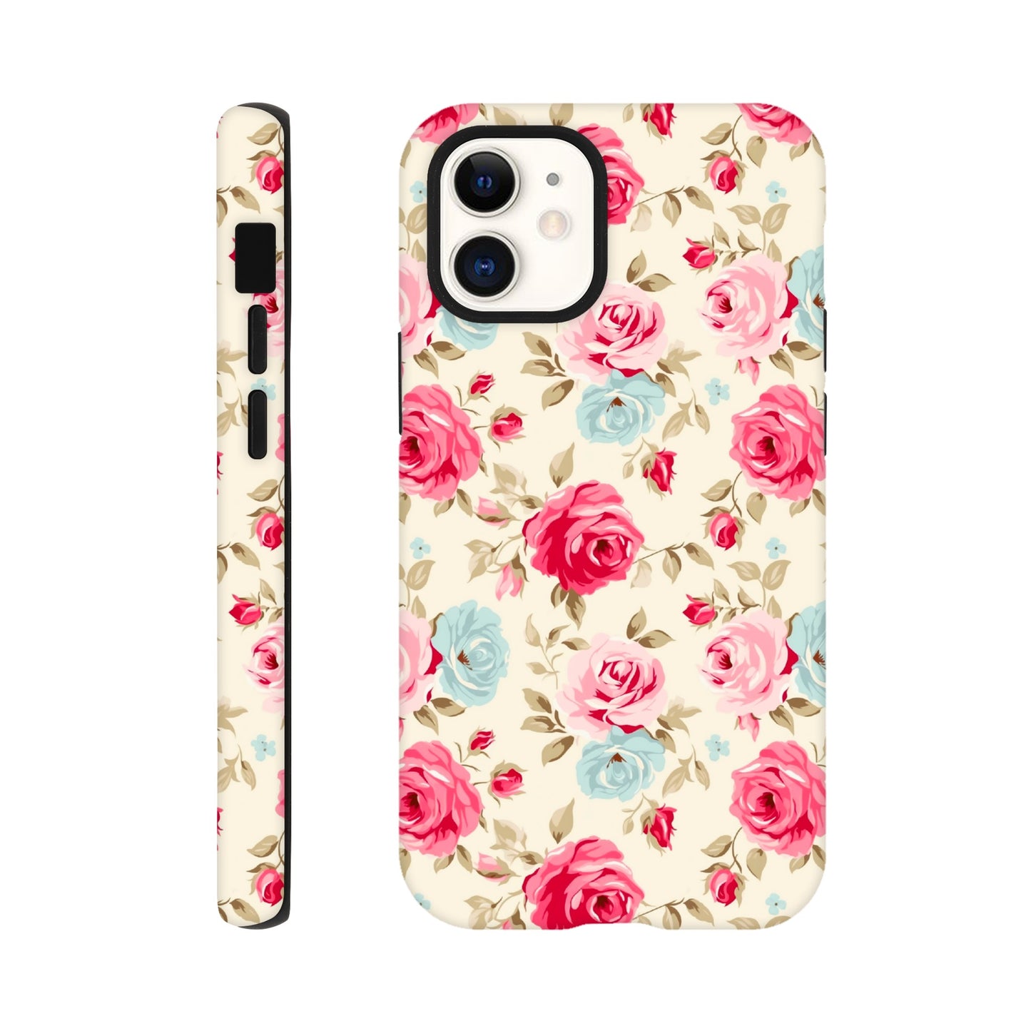 Cream And Pink Roses | Cream | Tough Phone Case - iPhone