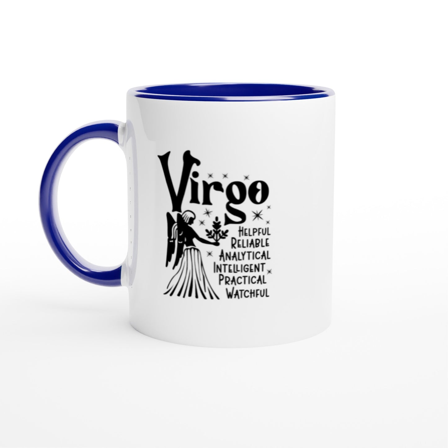 Virgo | Zodiac Sign | White 11oz Ceramic Mug | Color Inside