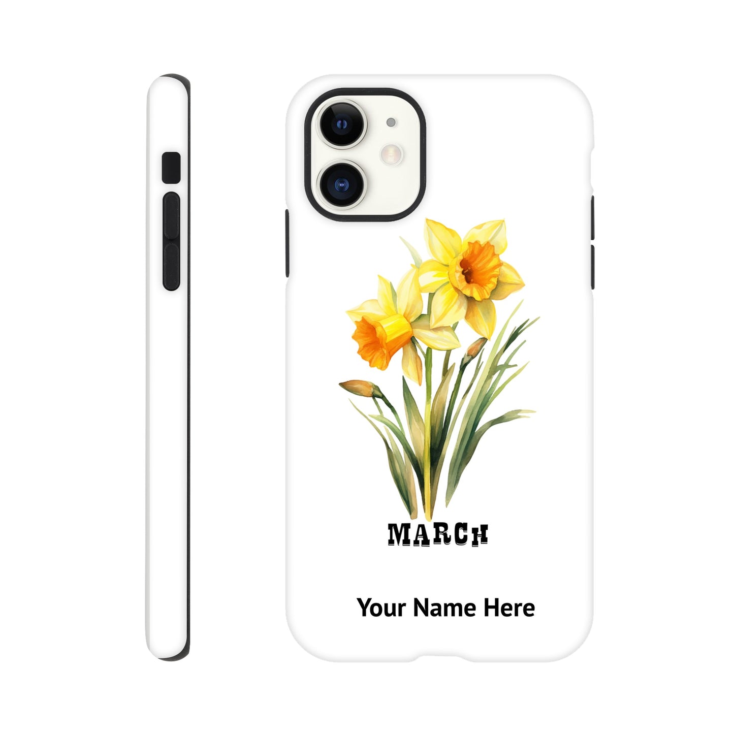 March, Birth Month Flower, Daffodil | Tough Phone Case iPhone