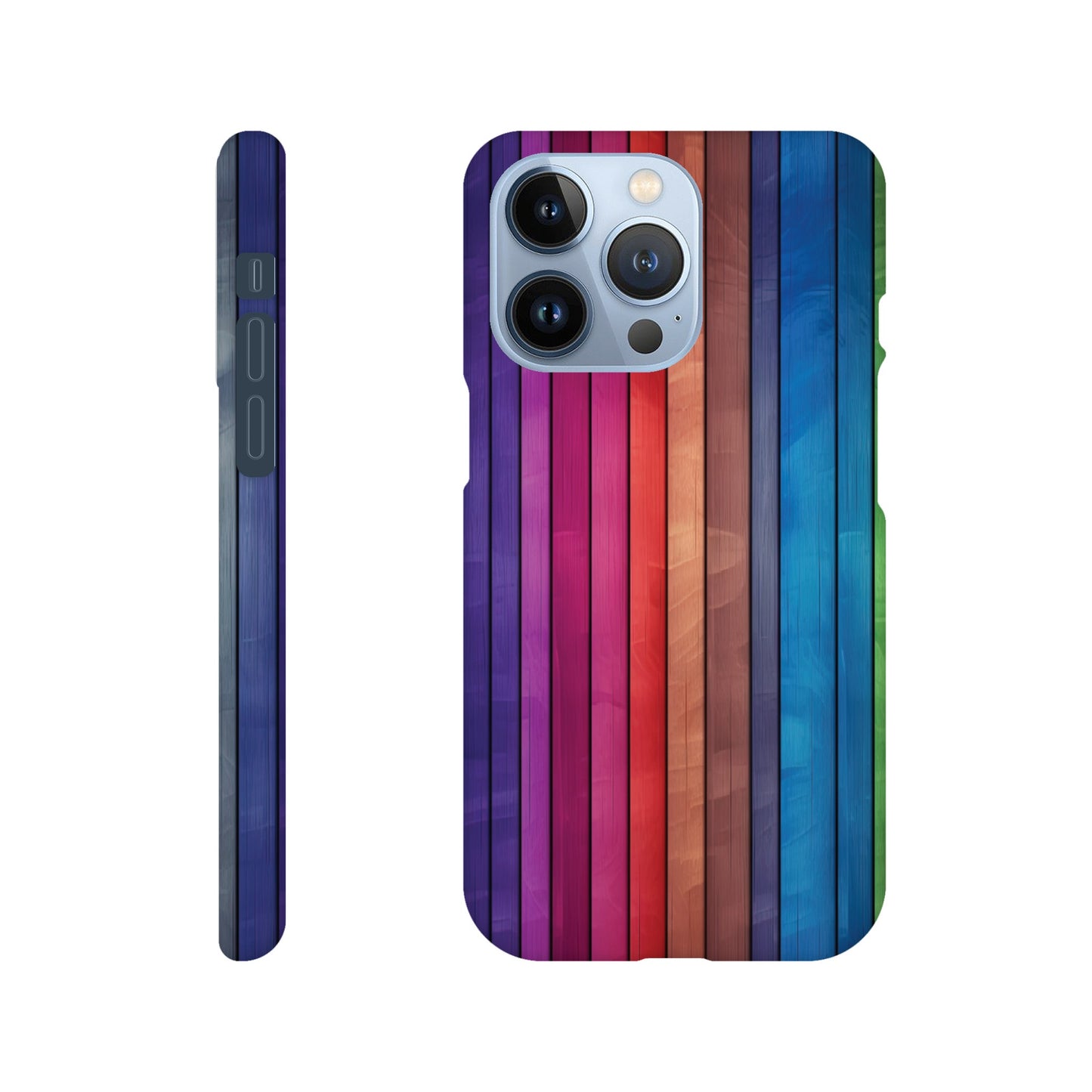 Rainbow Wood I Slim Phone Case - iPhone