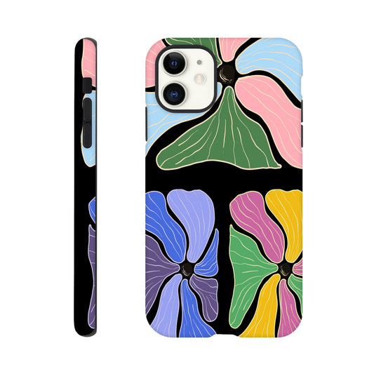 Abstract Flowers Tough iPhone Case - iPhone