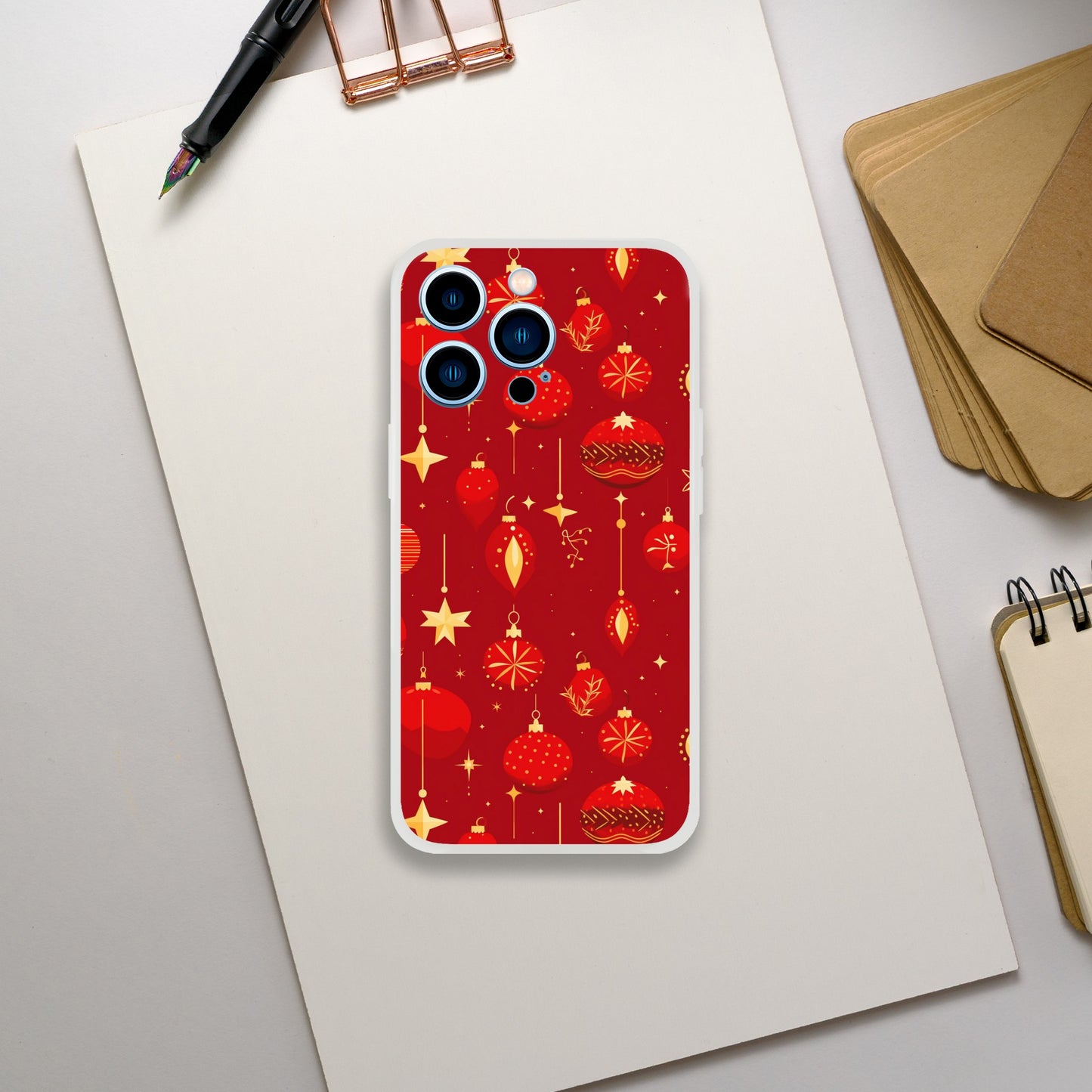 Christmas Baubles | Festive | Flexi Phone Case - iPhone