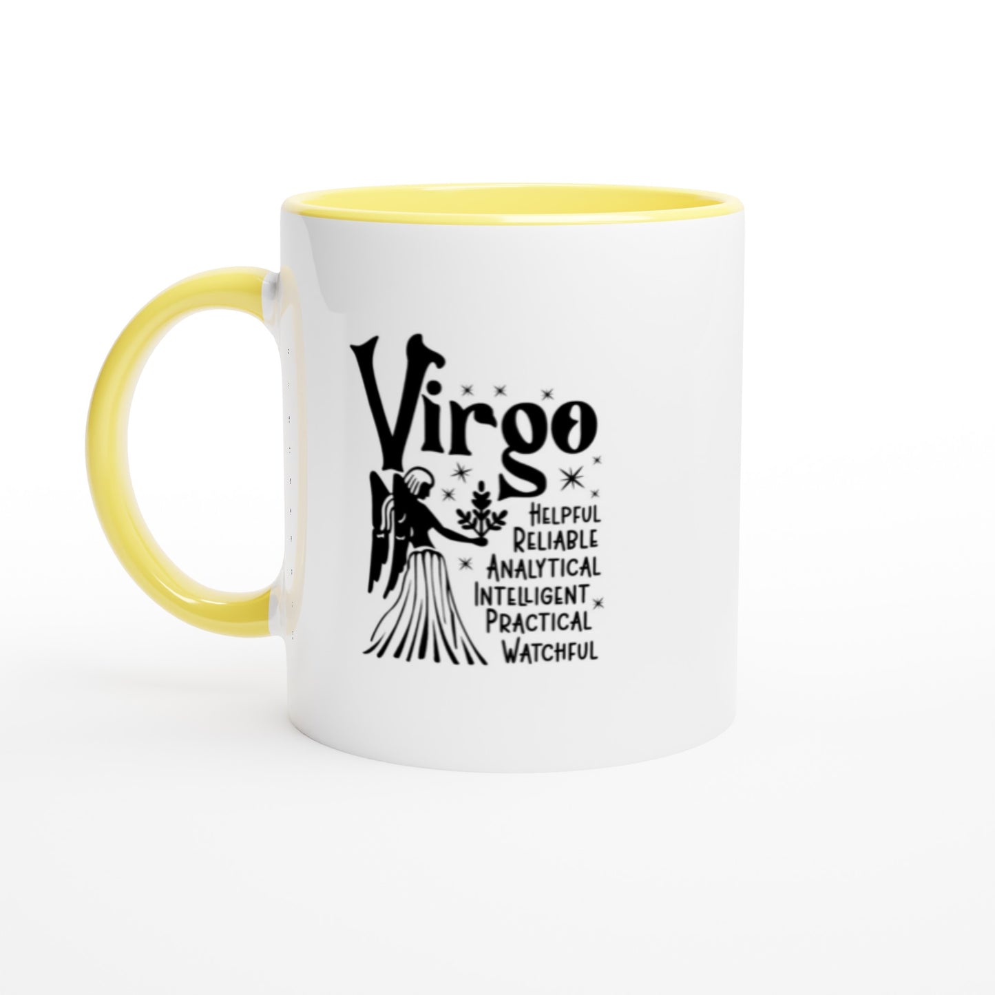 Virgo | Zodiac Sign | White 11oz Ceramic Mug | Color Inside