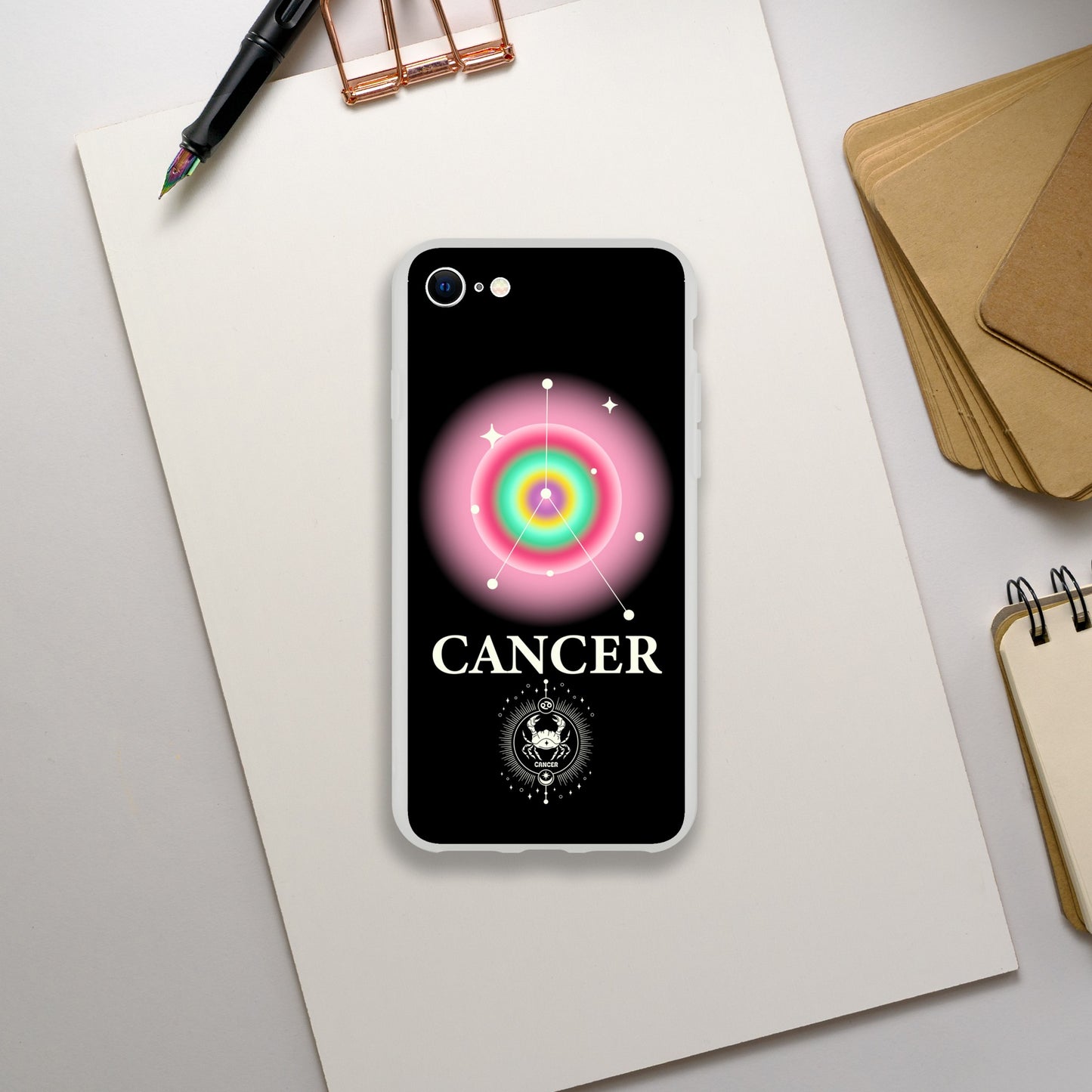 Cancer Zodiac Birthday Aura Flexi iPhone Cases