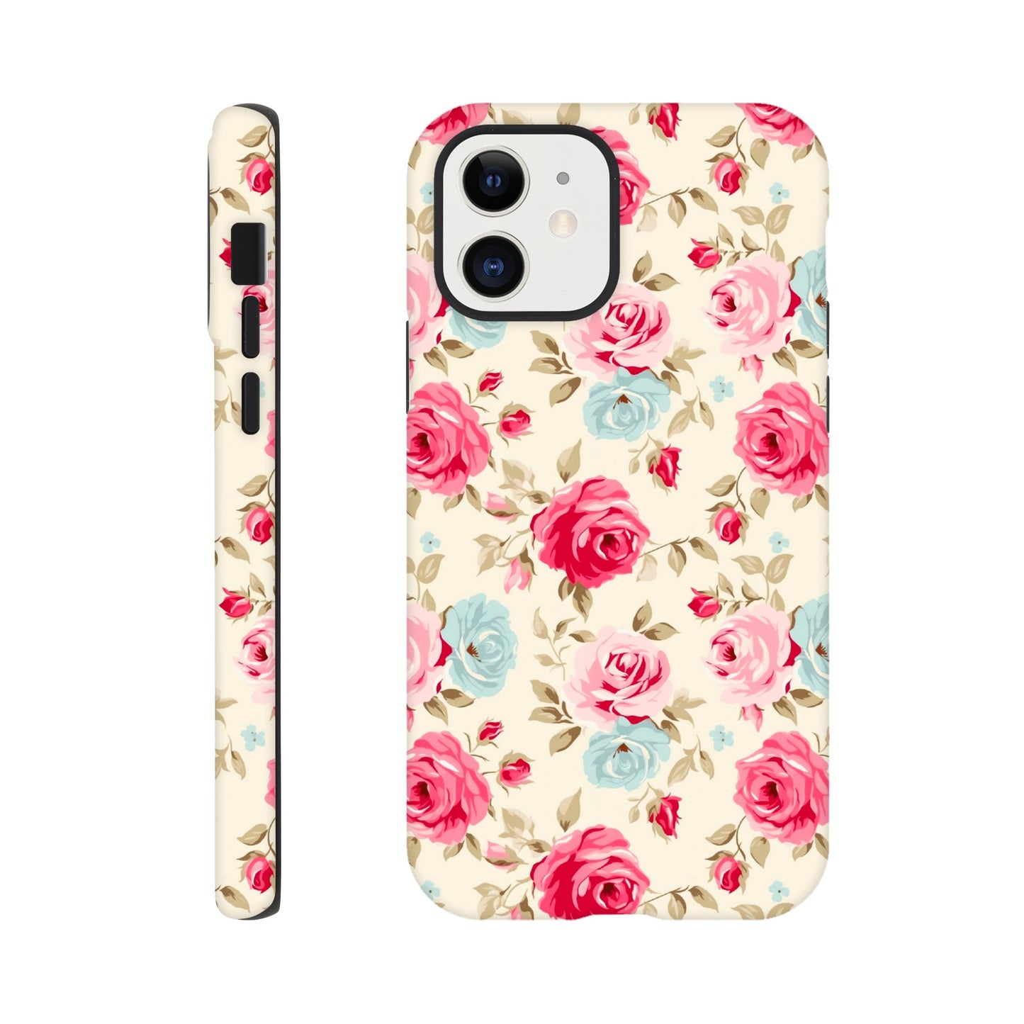 Cream And Pink Roses | Cream | Tough Phone Case - iPhone