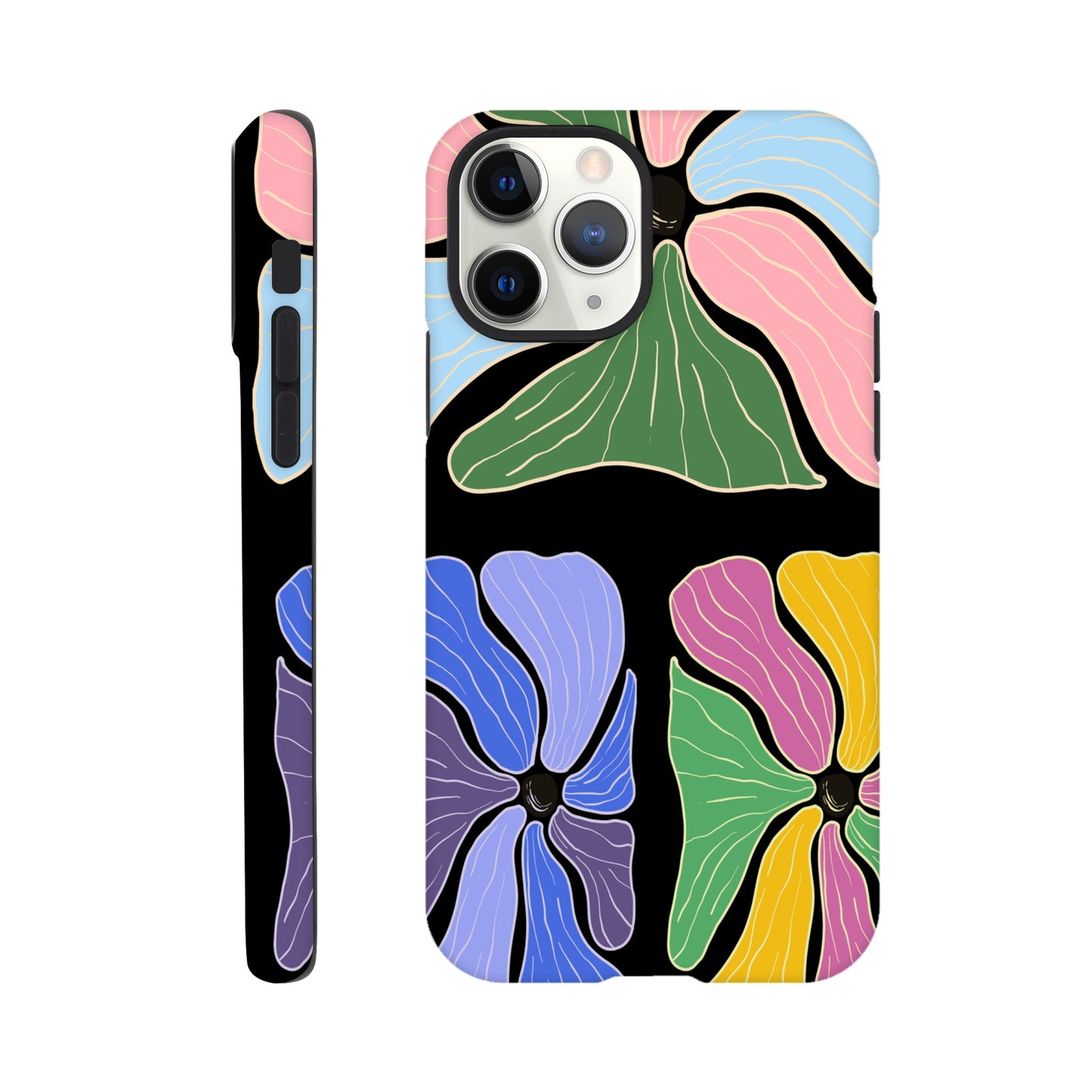 Abstract Flowers Tough iPhone Case - iPhone