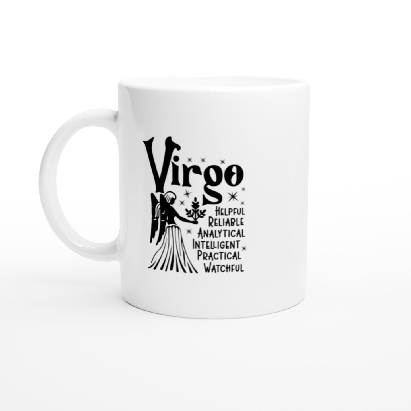 Virgo | Zodiac Sign | White  11oz Ceramic Mug