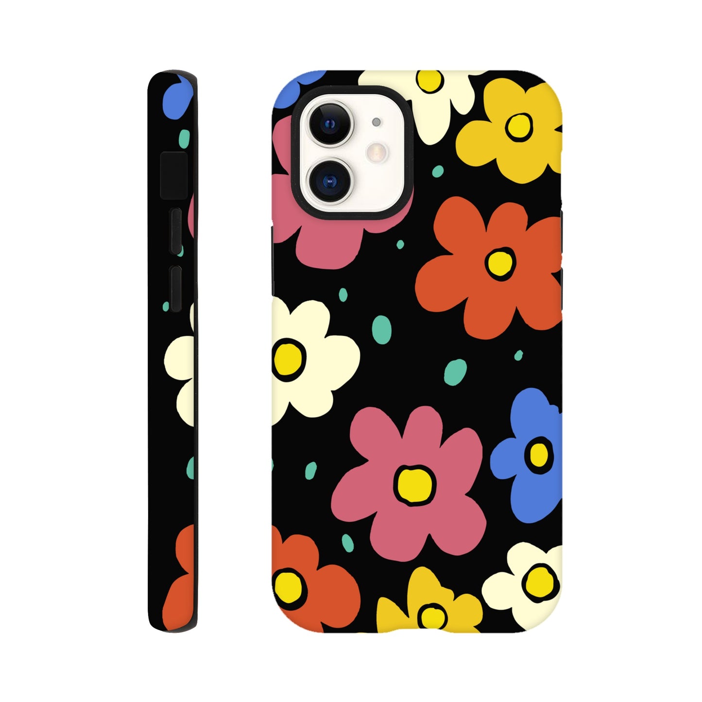 Retro Flowers | Tough Phone Case - iPhone