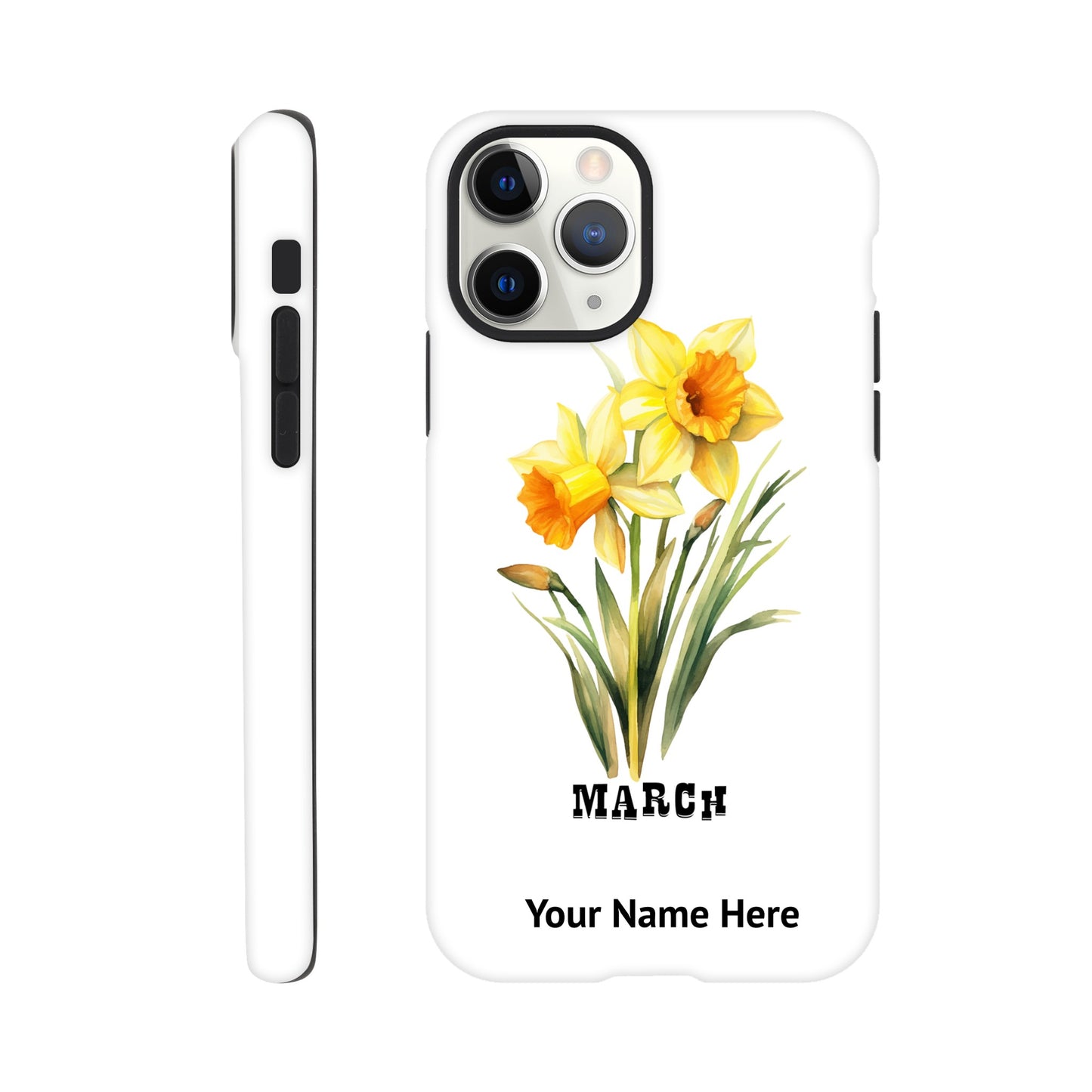 March, Birth Month Flower, Daffodil | Tough Phone Case iPhone