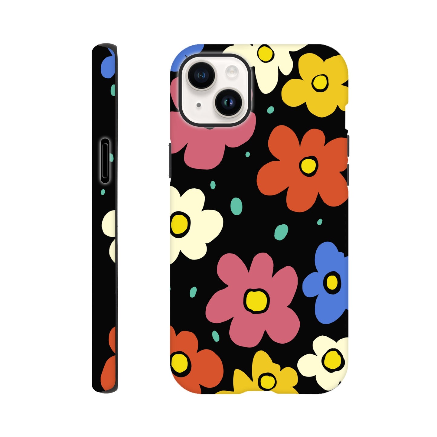 Retro Flowers | Tough Phone Case - iPhone