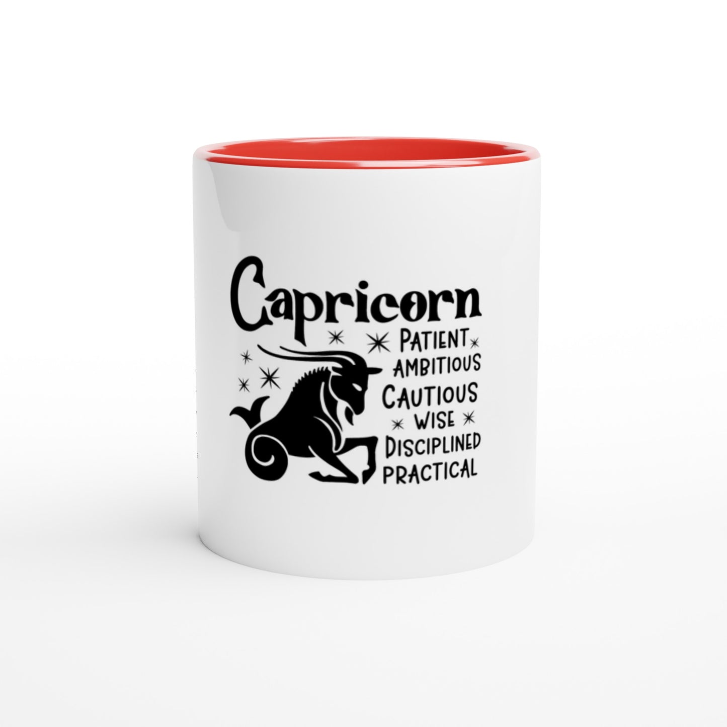 Capricorn | Zodiac Sign | 11oz White Ceramic Mug | Colour Inside