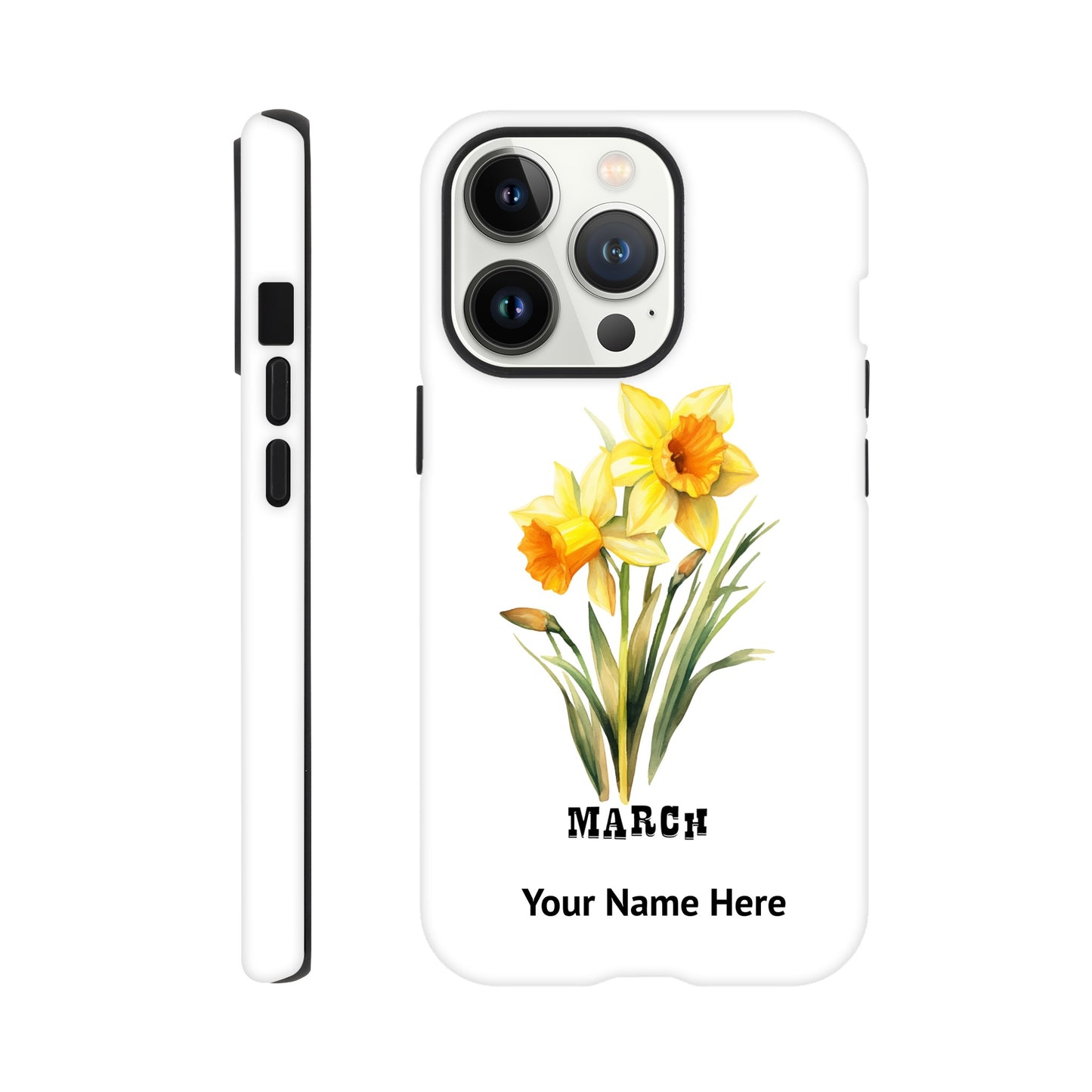 March, Birth Month Flower, Daffodil | Tough Phone Case iPhone