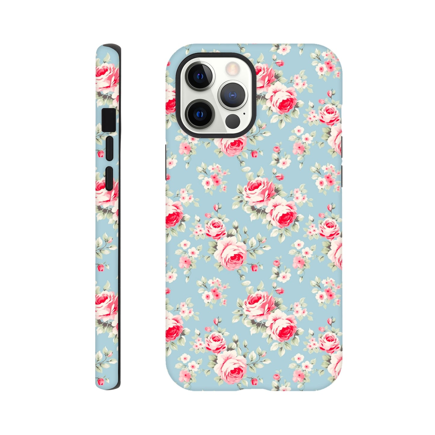 Shabby Chic Roses | Teal |Tough Phone Case - iPhone