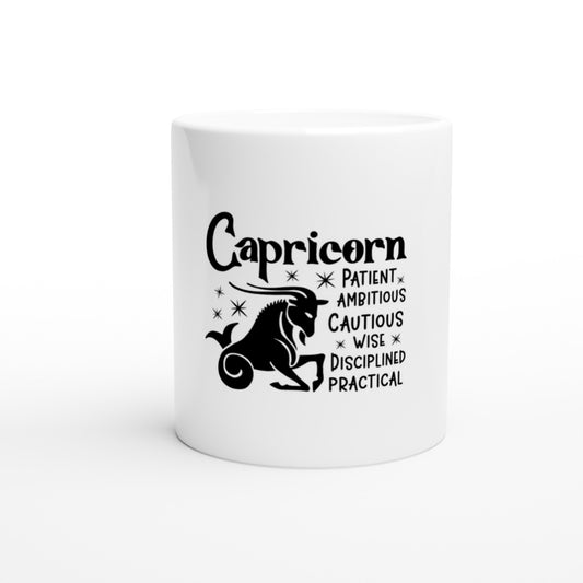 Capricorn | Zodiac Sign | White 11oz Ceramic Mug