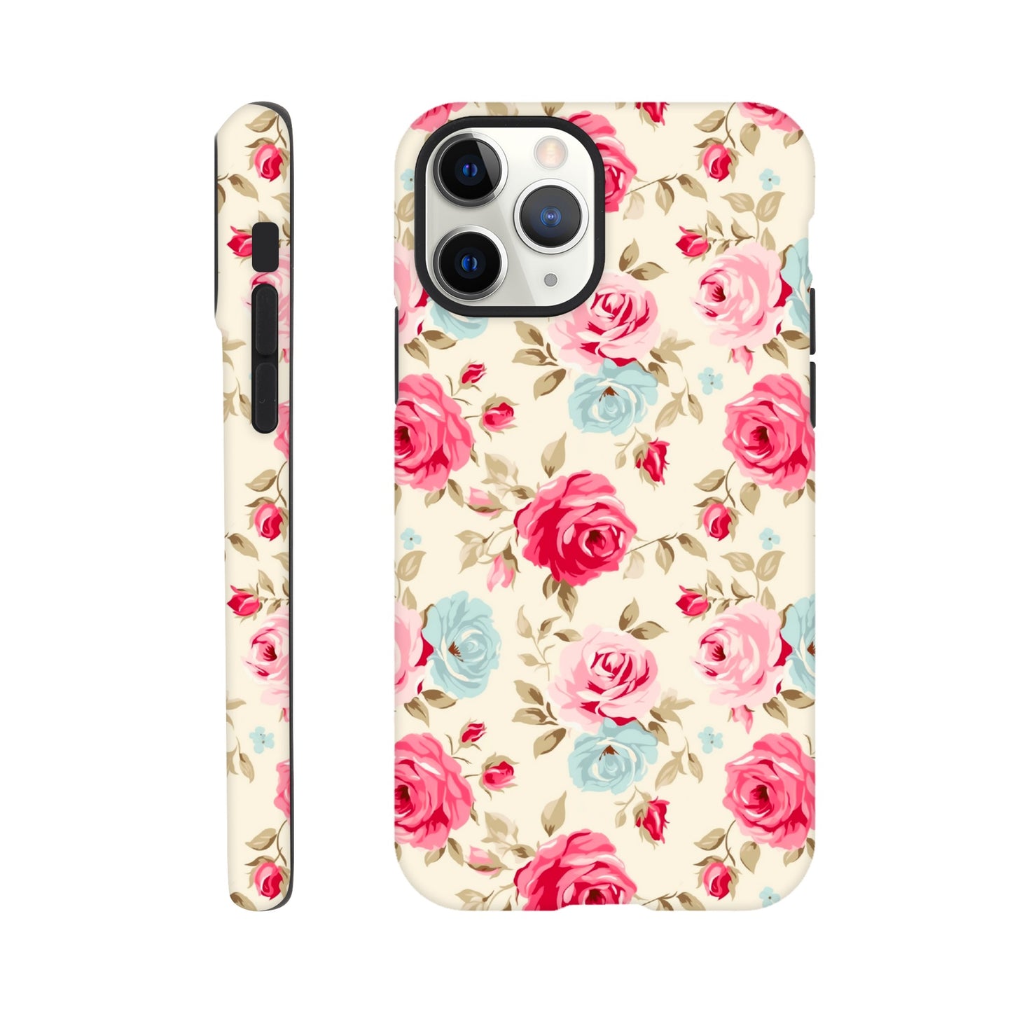 Cream And Pink Roses | Cream | Tough Phone Case - iPhone