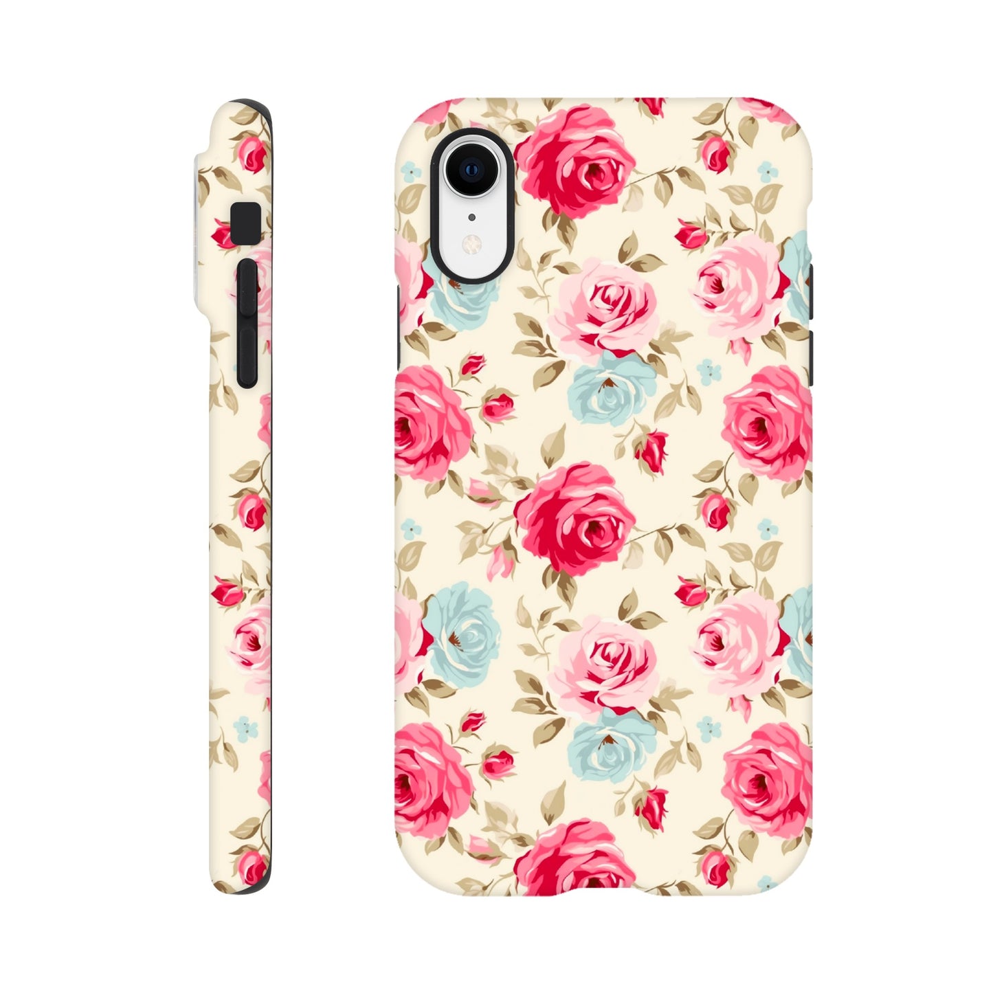 Cream And Pink Roses | Cream | Tough Phone Case - iPhone