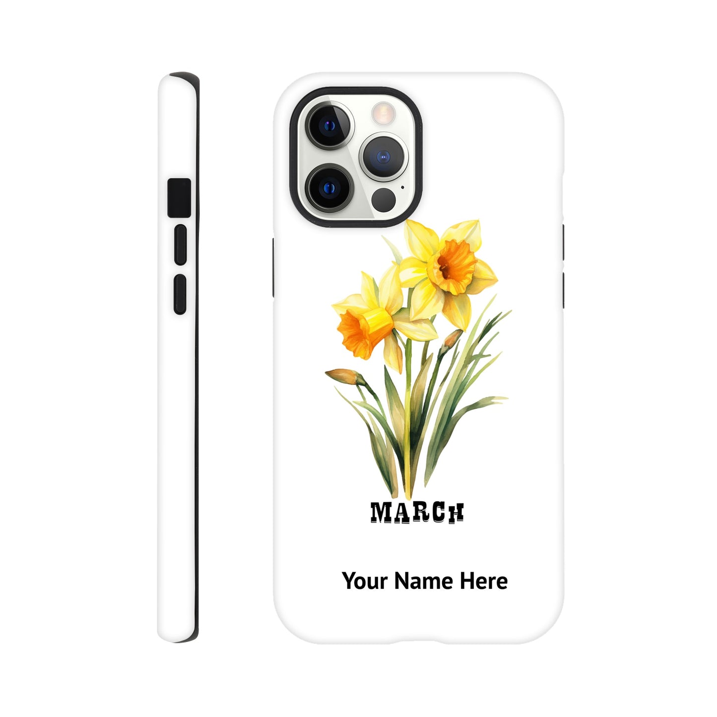 March, Birth Month Flower, Daffodil | Tough Phone Case iPhone