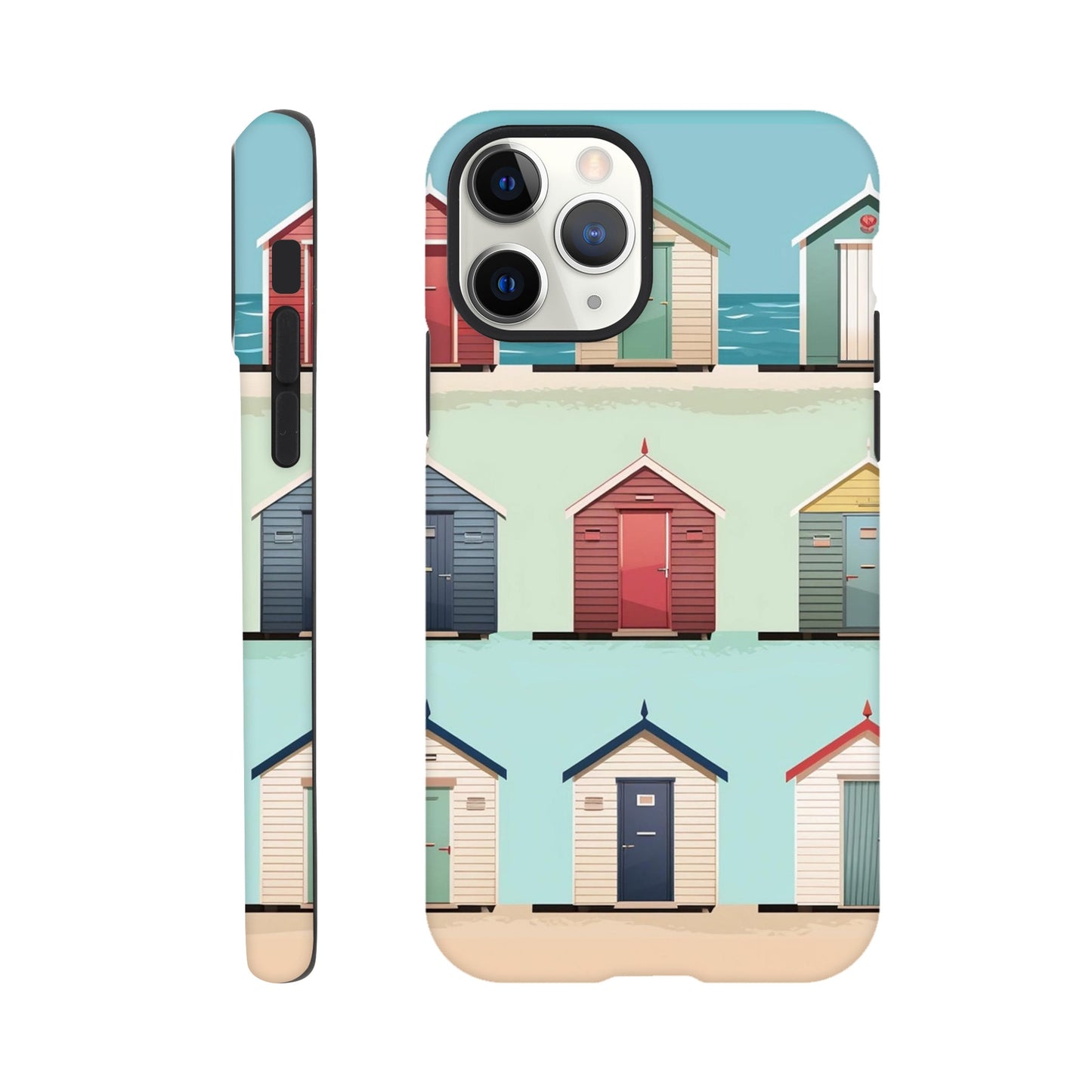 Bright Brighton Beach Huts | Tough Case iPhone