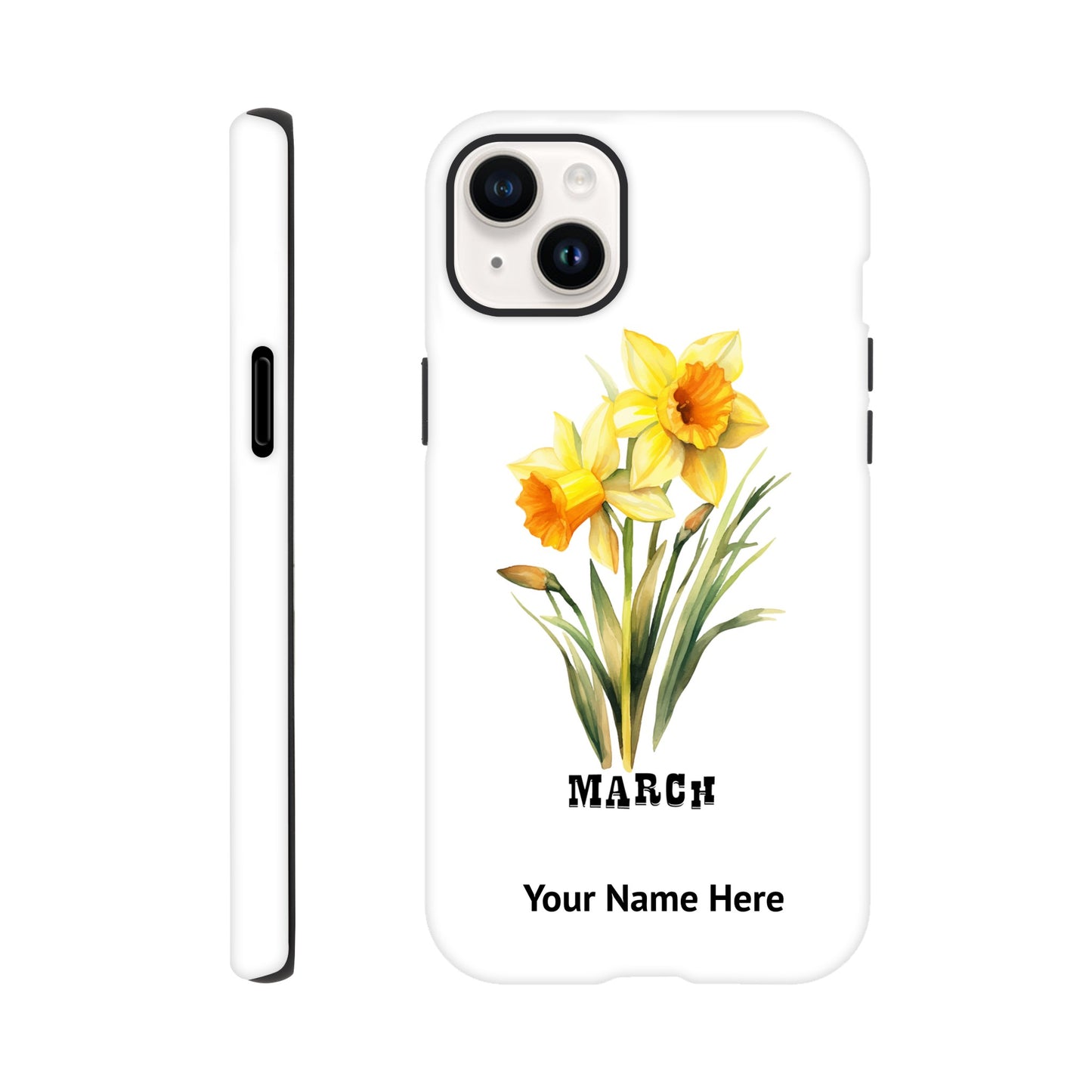 March, Birth Month Flower, Daffodil | Tough Phone Case iPhone