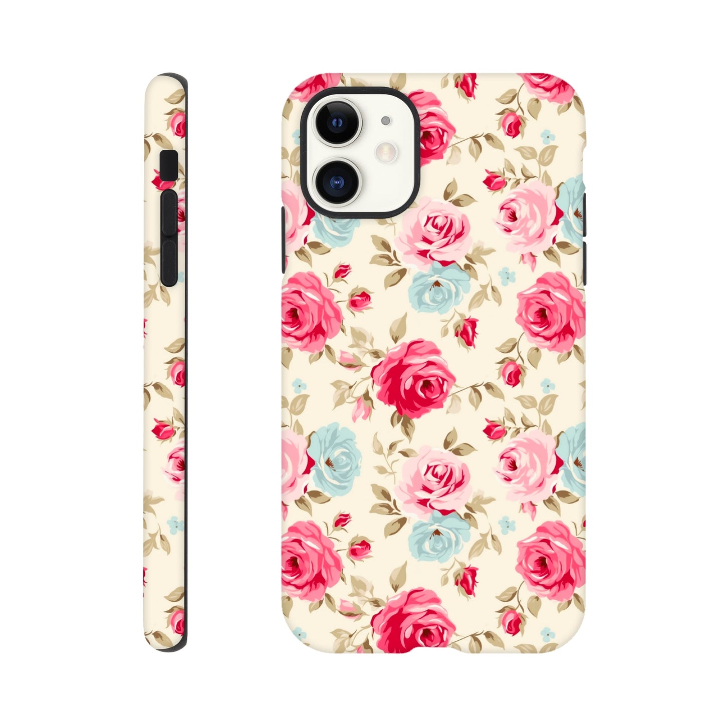 Cream And Pink Roses | Cream | Tough Phone Case - iPhone