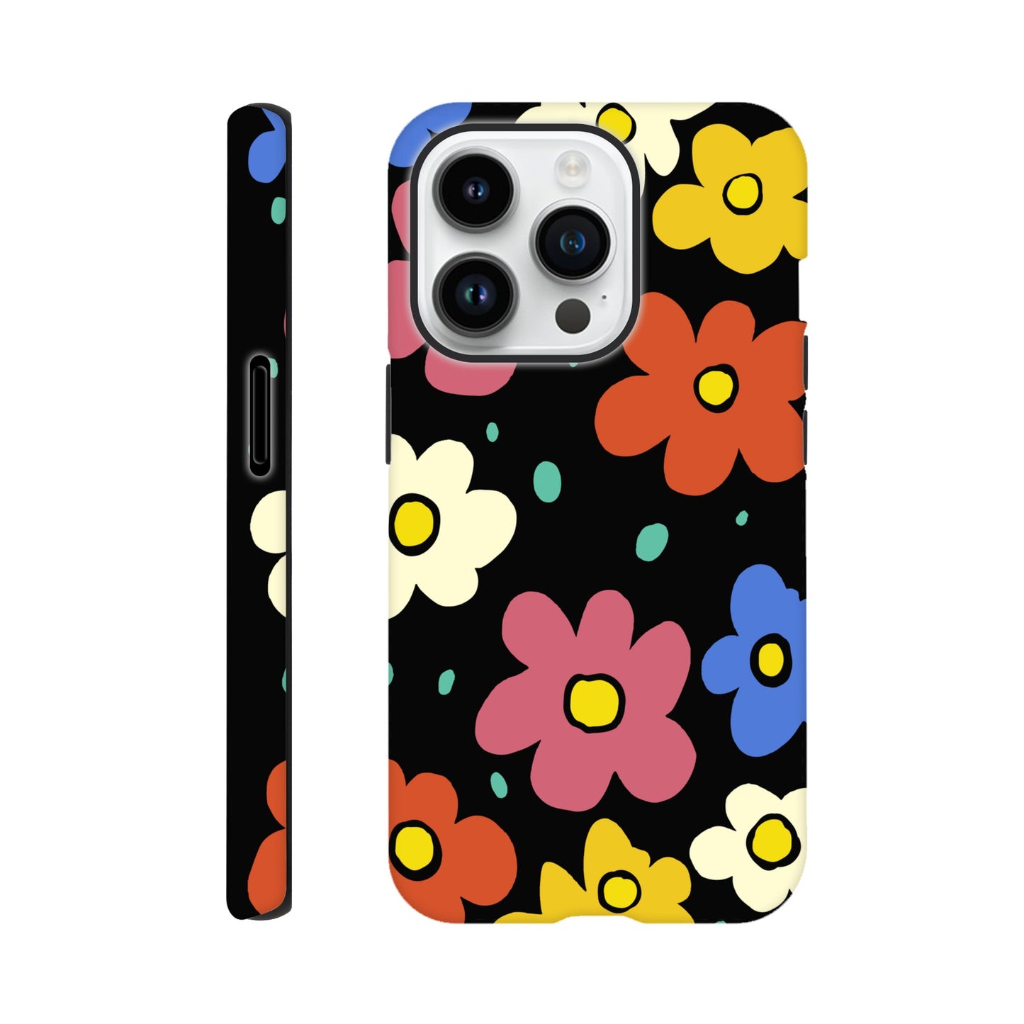 Retro Flowers | Tough Phone Case - iPhone