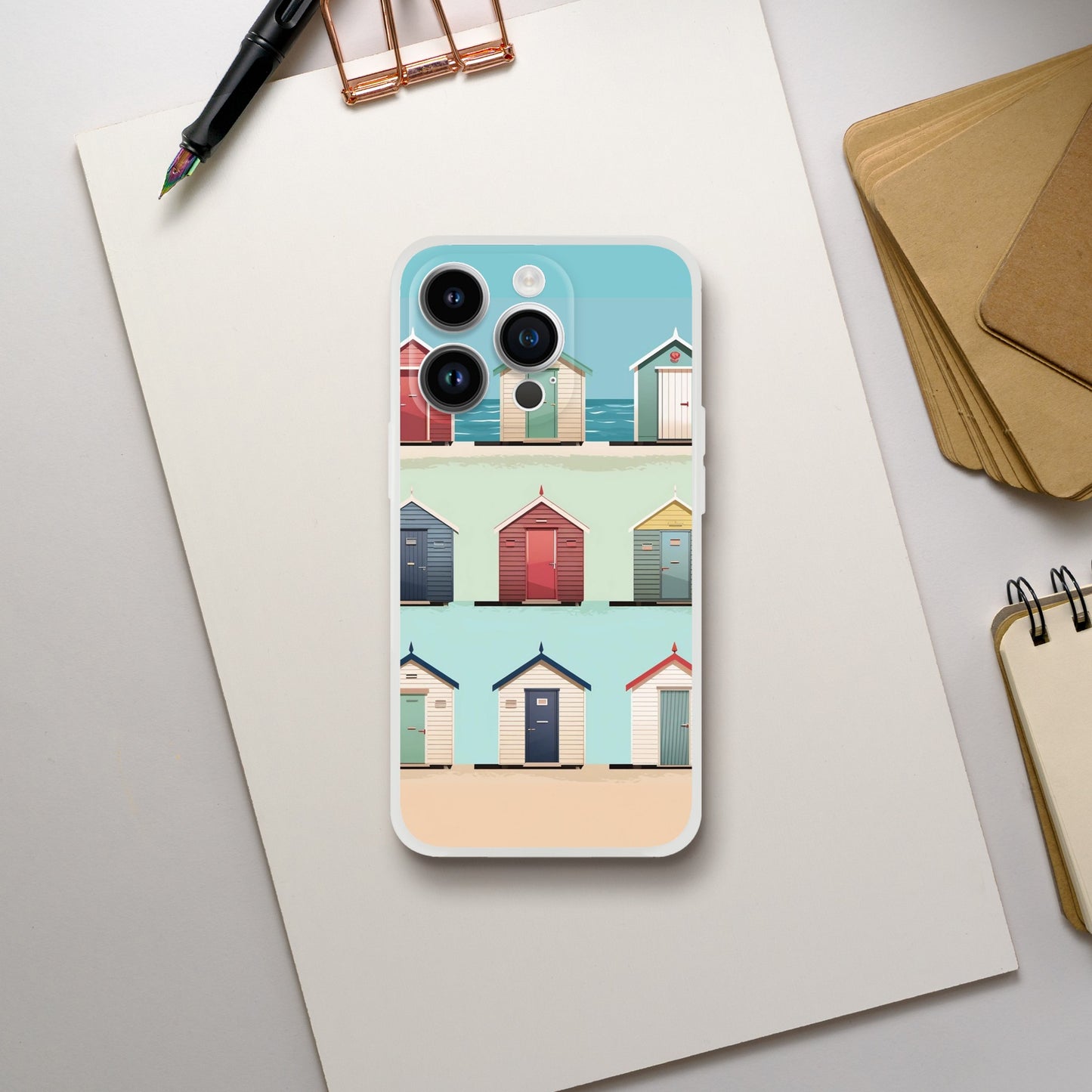 Bright Brighton Beach Huts | Flexi Case iPhone