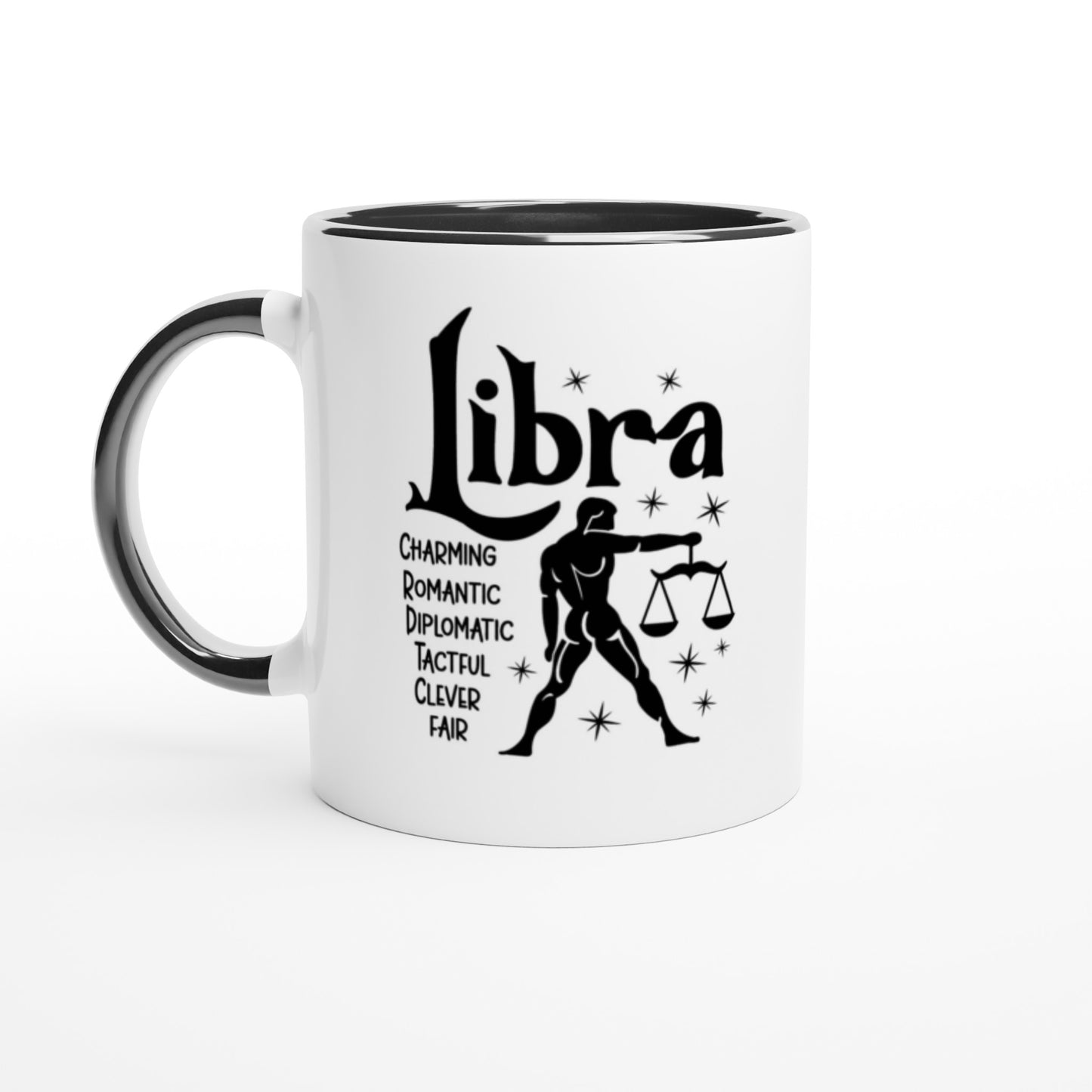 Libra | Zodiac Sign | White 11oz Ceramic Mug  Color Inside